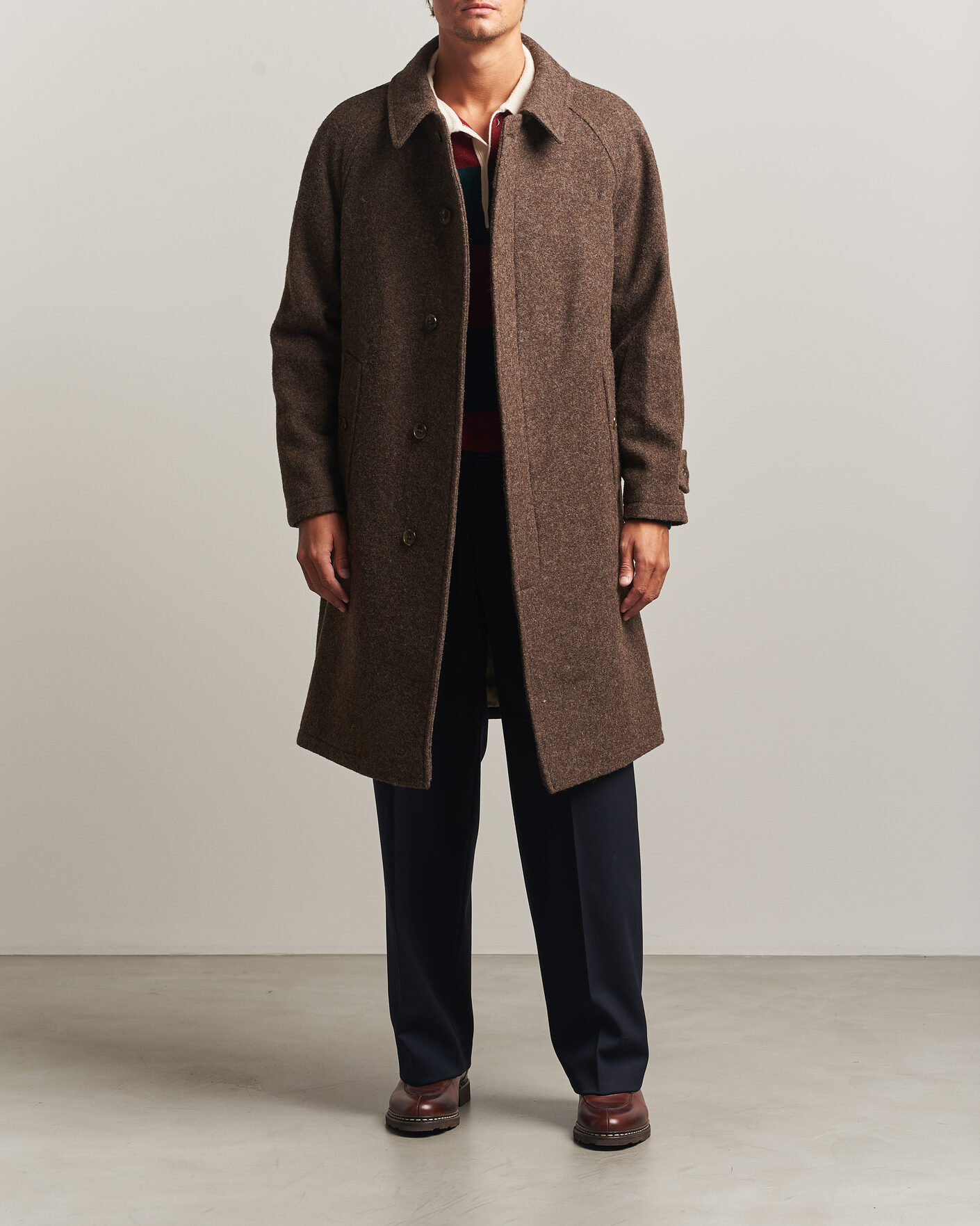 Homme | Manteaux Et Vestes | Gloverall | Hynes Wool Coat Mocha