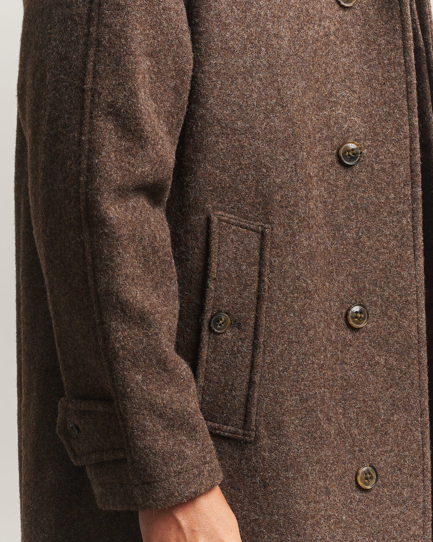 Homme | Manteaux Et Vestes | Gloverall | Hynes Wool Coat Mocha