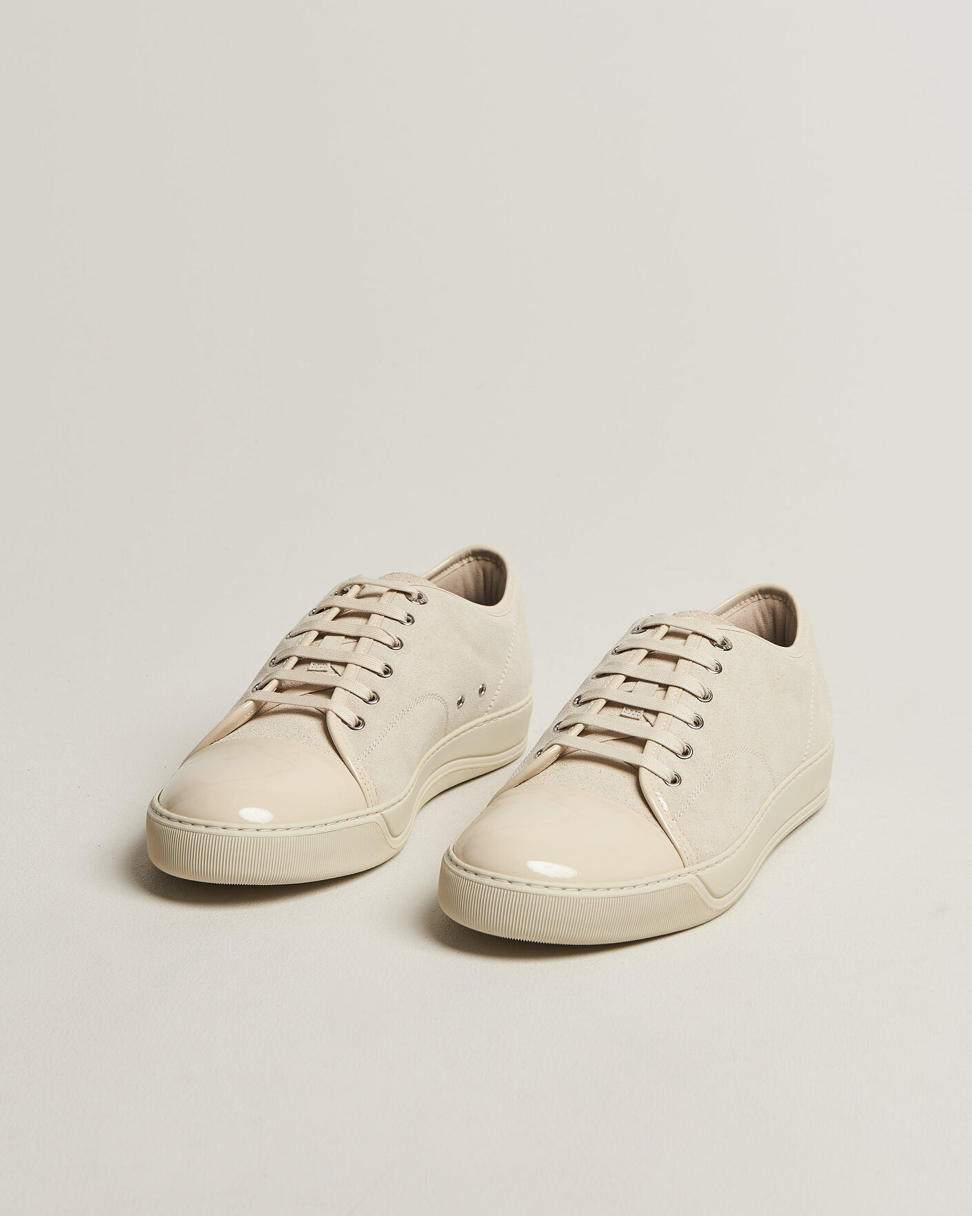 Homme | Baskets | Lanvin | DBB1 Patent Cap Toe Sneaker Light Beige
