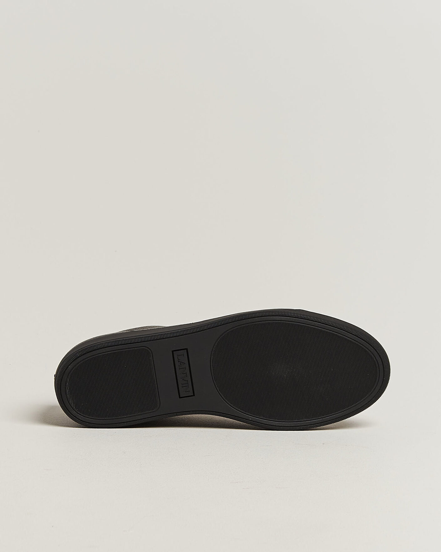Homme | Baskets | Lanvin | DBB1 Grain Leather Cap Toe Sneaker Black