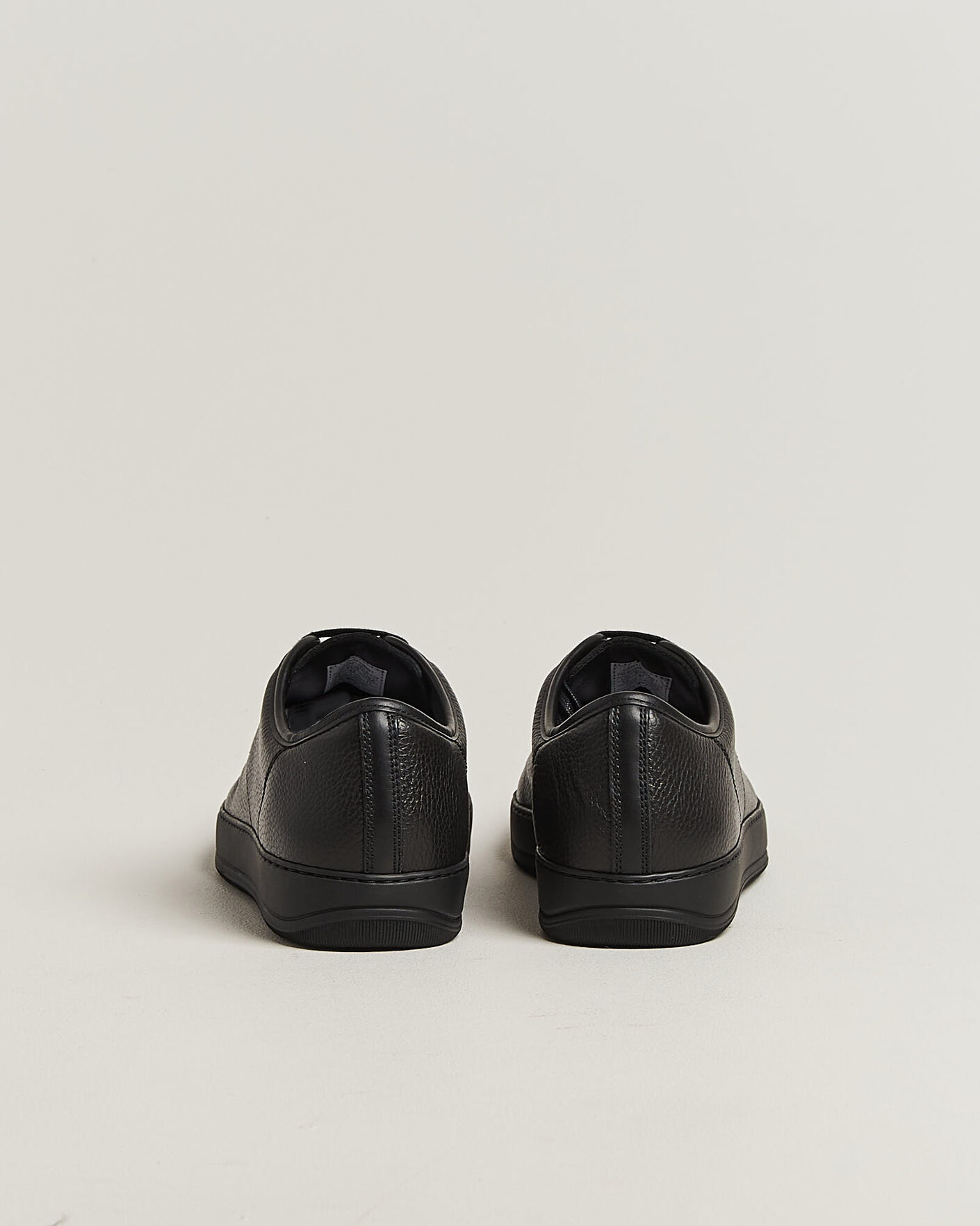 Homme | Baskets | Lanvin | DBB1 Grain Leather Cap Toe Sneaker Black