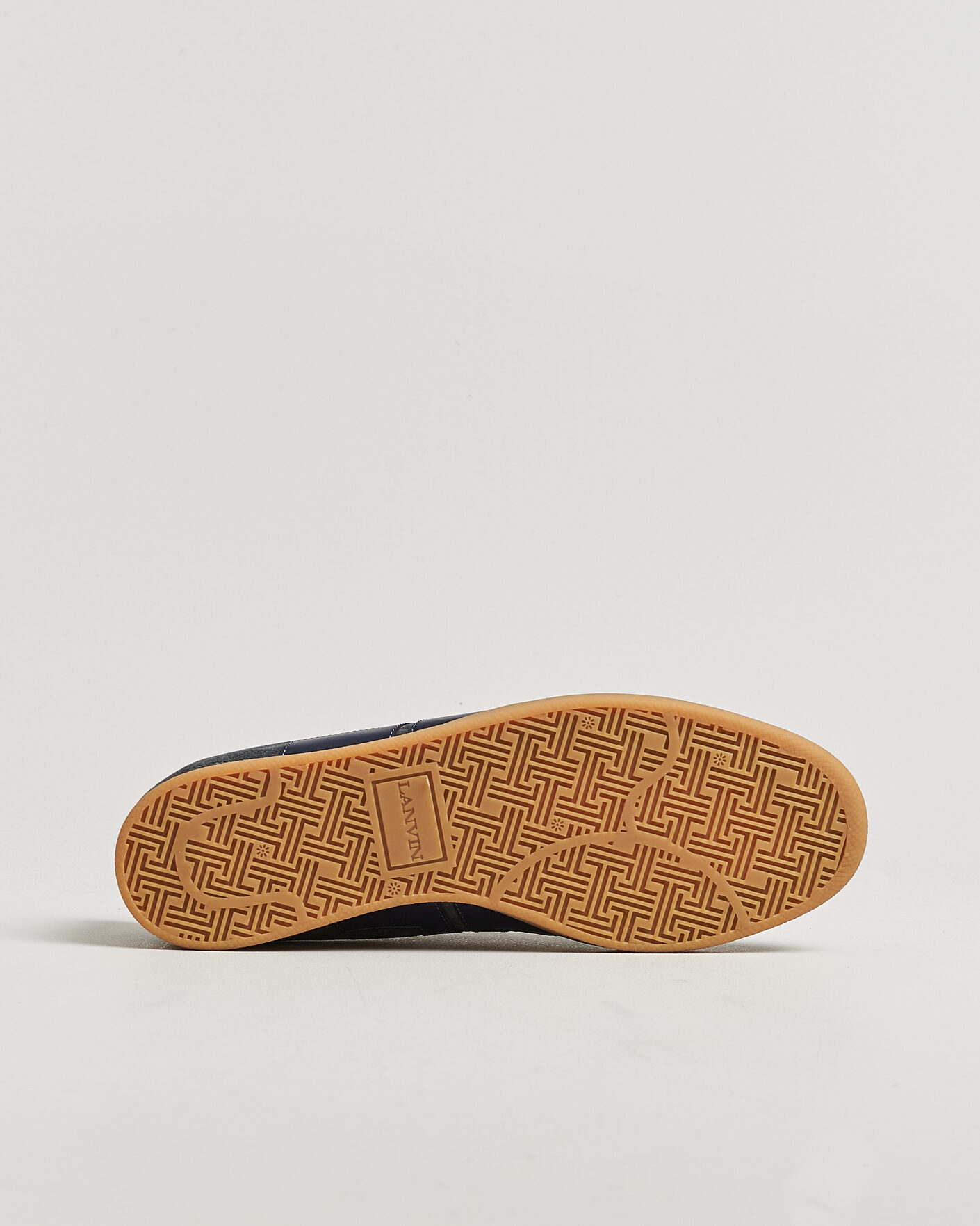Homme | Baskets | Lanvin | Glen Leather Sneakers Grey/Navy