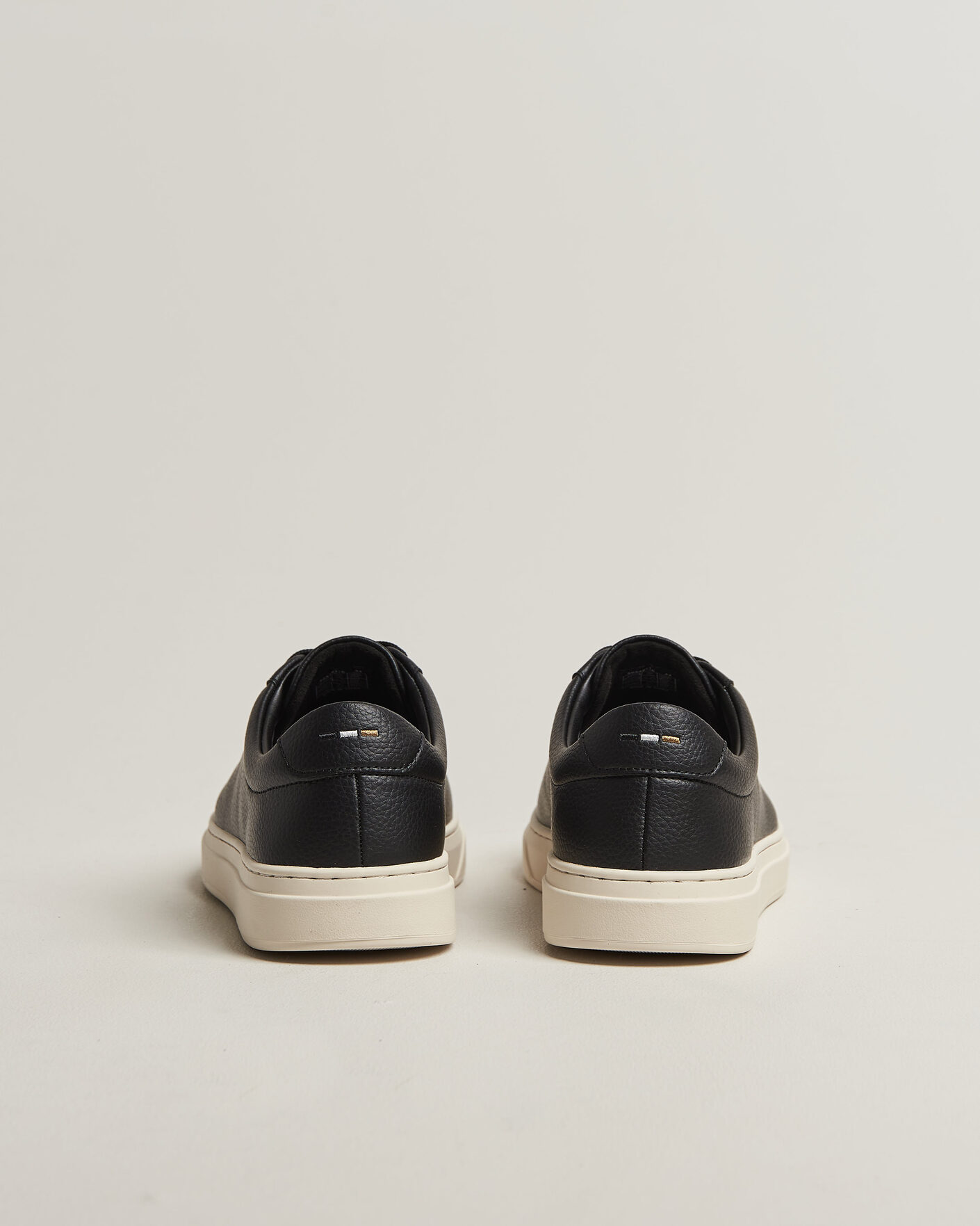 Homme | Baskets | BOSS BLACK | Kieran Grained Leather Sneaker Black