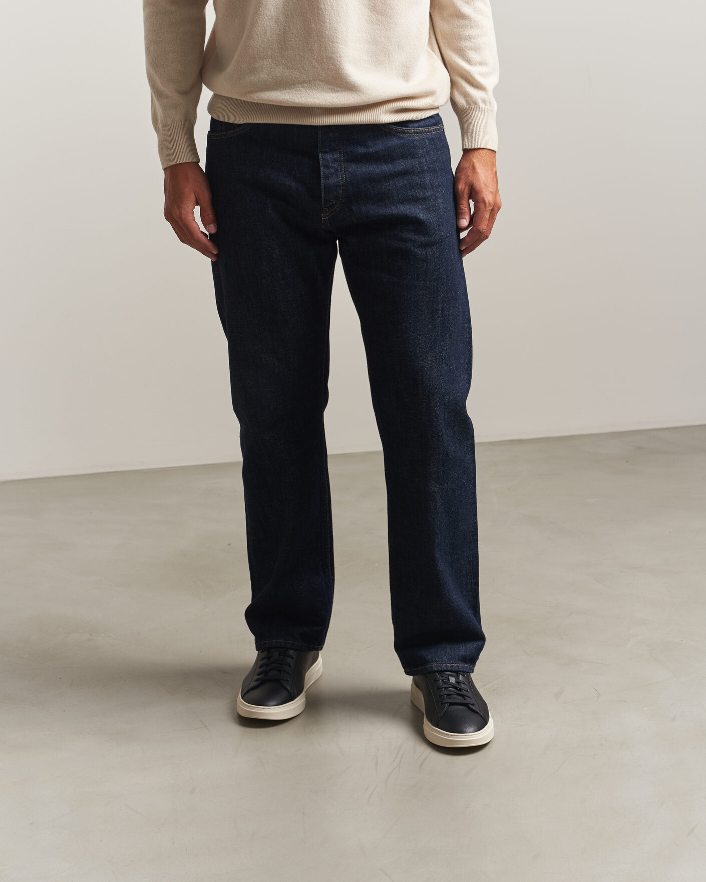 Homme | Baskets | BOSS BLACK | Kieran Grained Leather Sneaker Black
