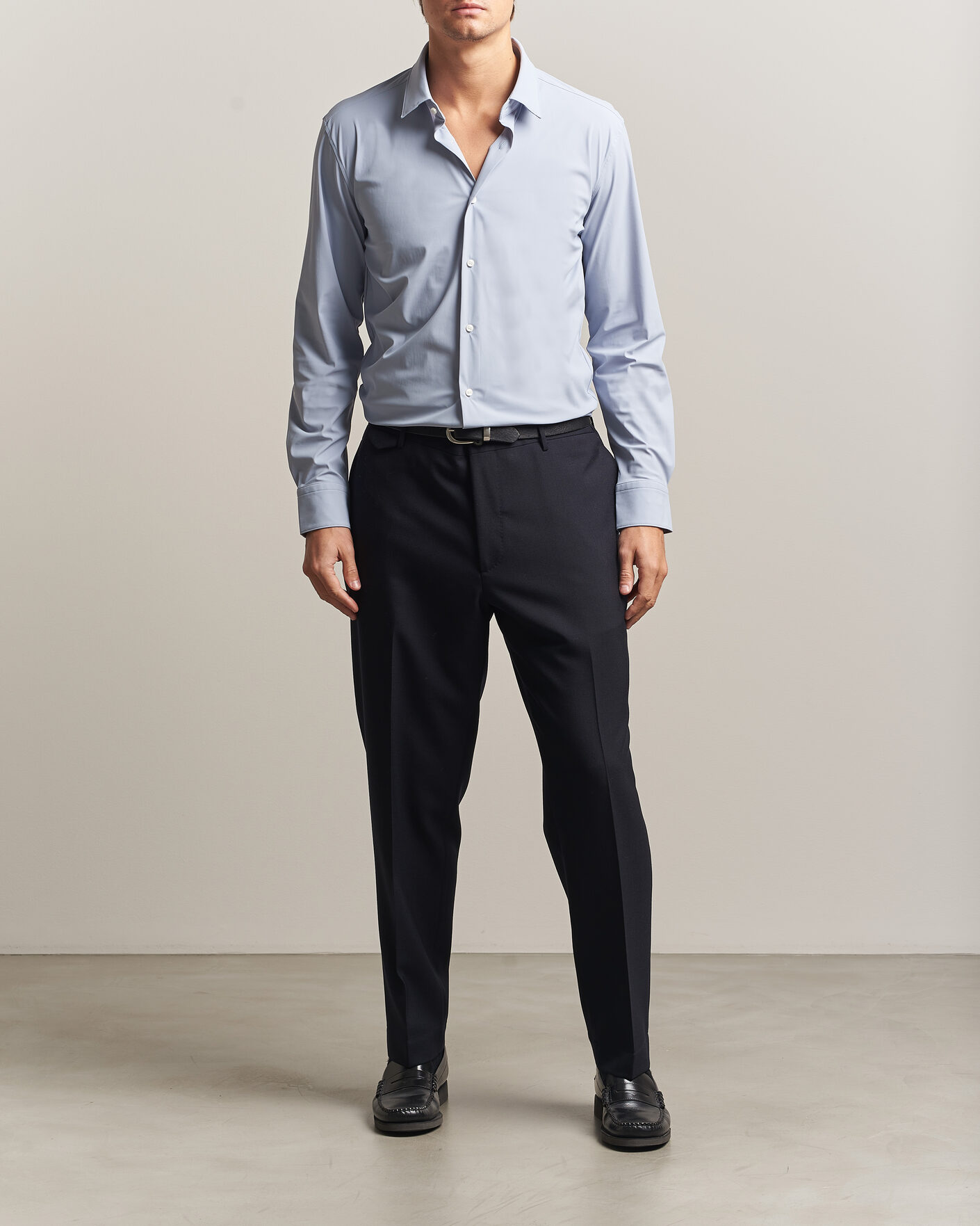 Homme | Chemises | BOSS BLACK | Hank 4-Way Stretch Shirt Light Blue