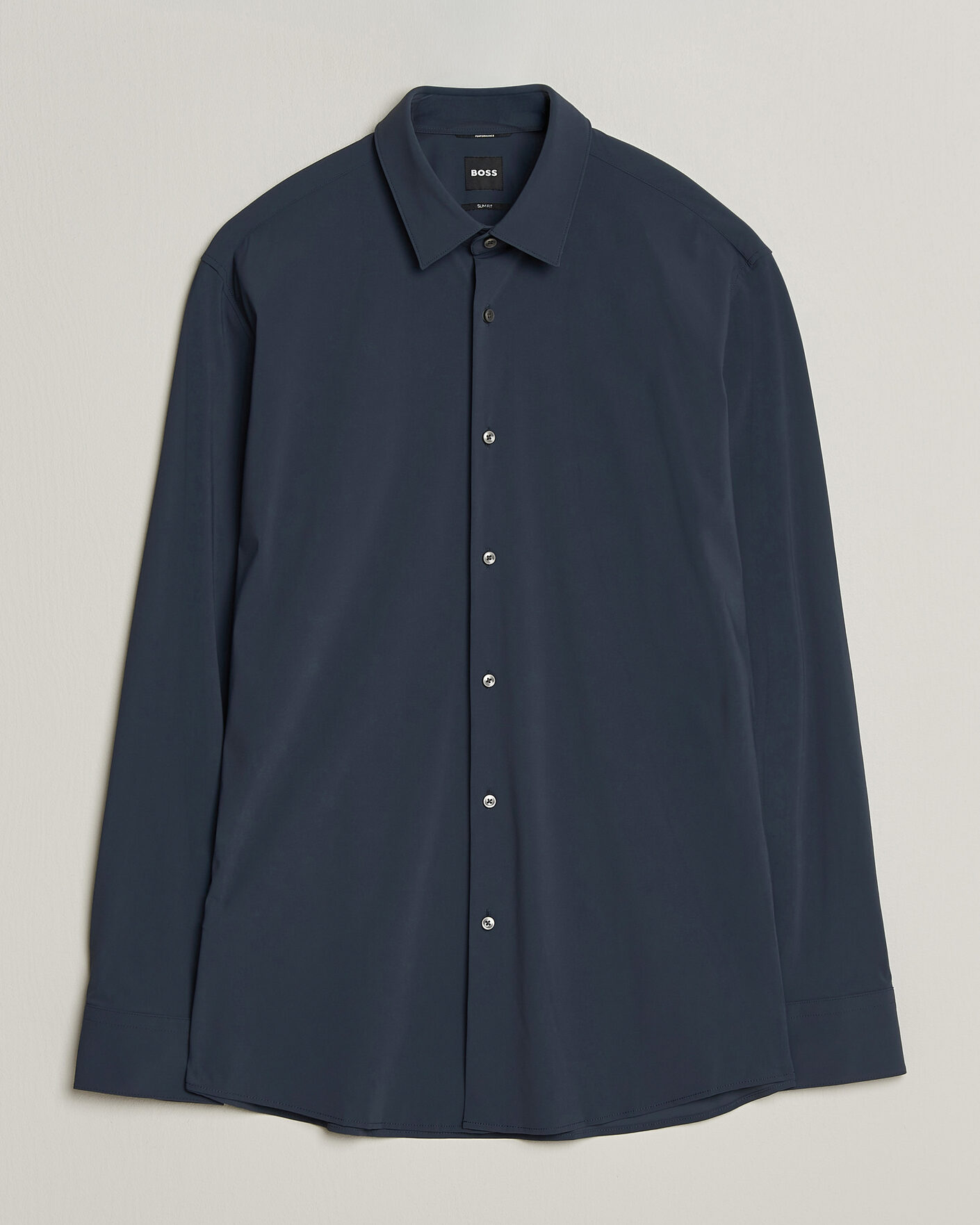Homme | Chemises | BOSS BLACK | Hank 4-Way Stretch Shirt Dark Blue