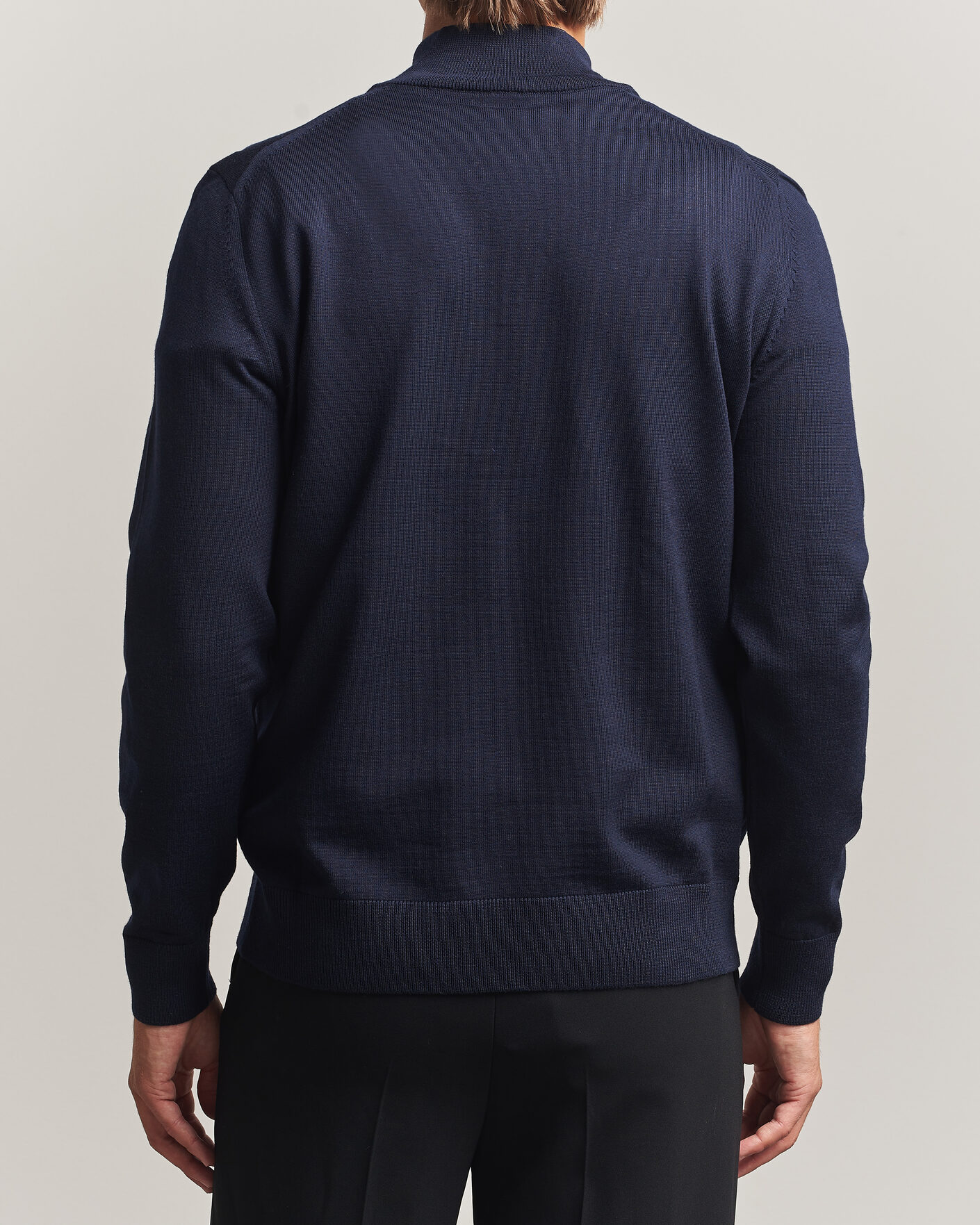 Homme | Pulls Et Tricots | BOSS BLACK | Ebenji Merino Knitted Half Zip Dark Blue
