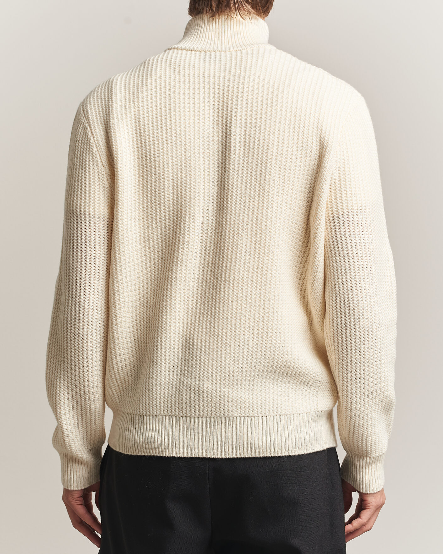 Homme | Pulls Et Tricots | BOSS BLACK | Fiocco Wool/Cashmere Full Zip Open White