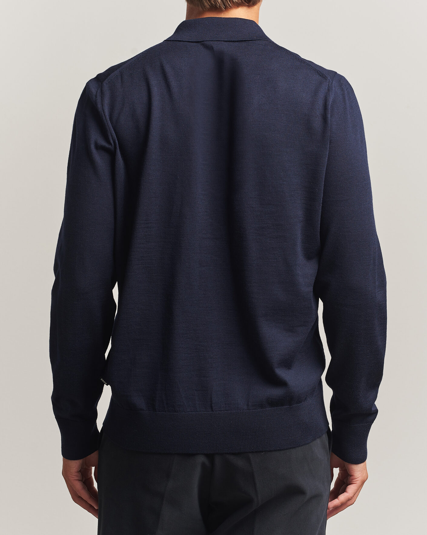 Homme | Pulls Et Tricots | BOSS BLACK | Helbert Merino Knitted Cardigan Dark Blue