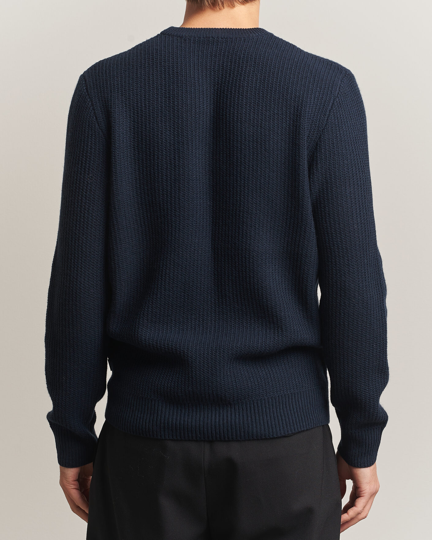 Homme | Pulls Et Tricots | BOSS BLACK | Fiocchetto Wool/Cashmere Crew Neck Dark Blue