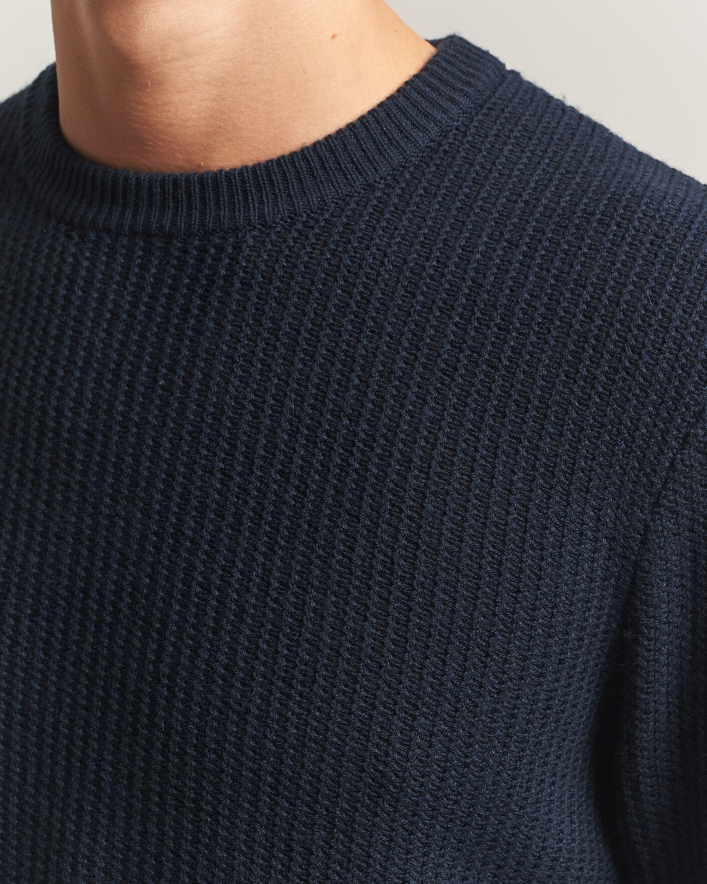 Homme | Pulls Et Tricots | BOSS BLACK | Fiocchetto Wool/Cashmere Crew Neck Dark Blue
