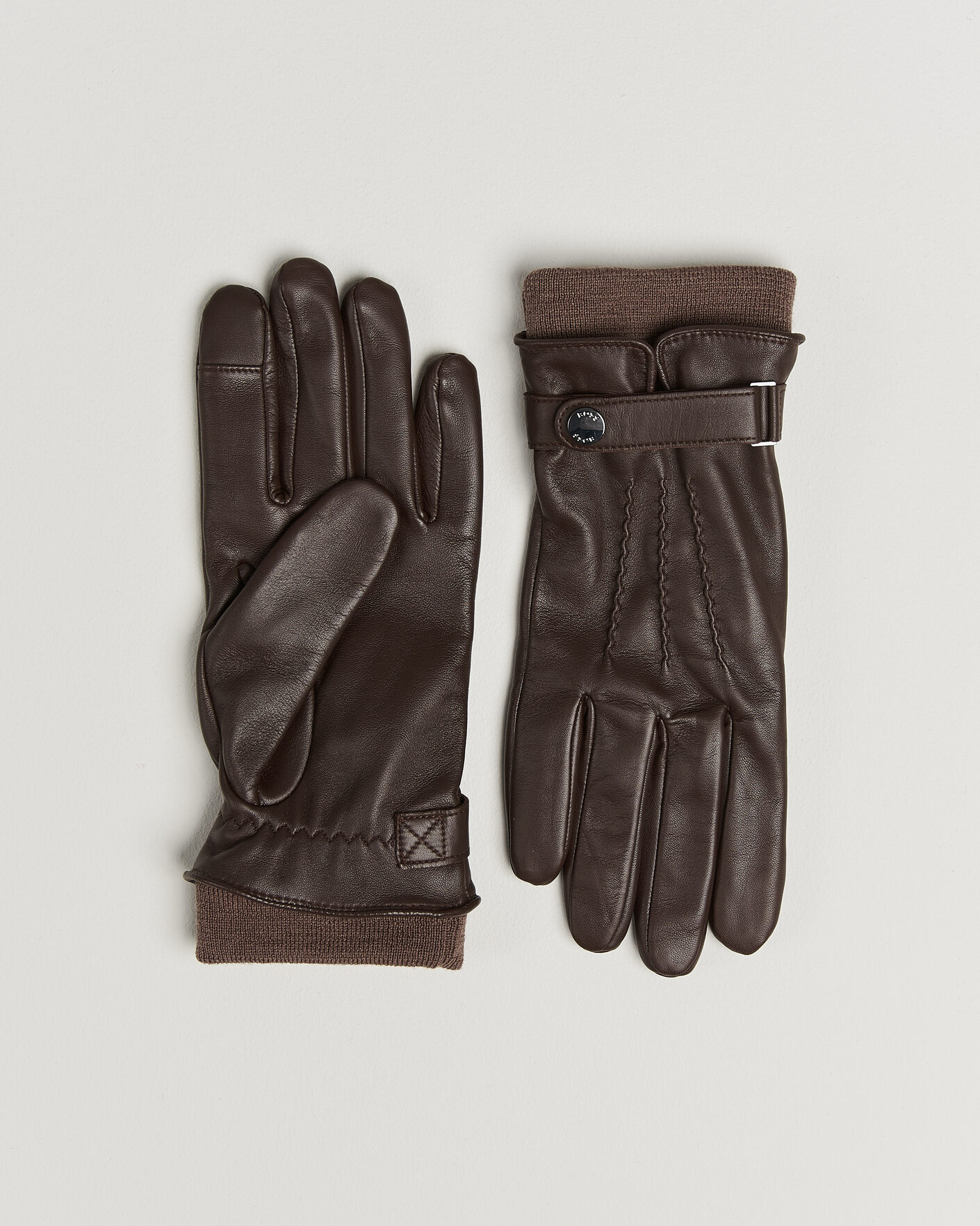 Homme | Gants | BOSS BLACK | Hyden Leather Glove Dark Brown