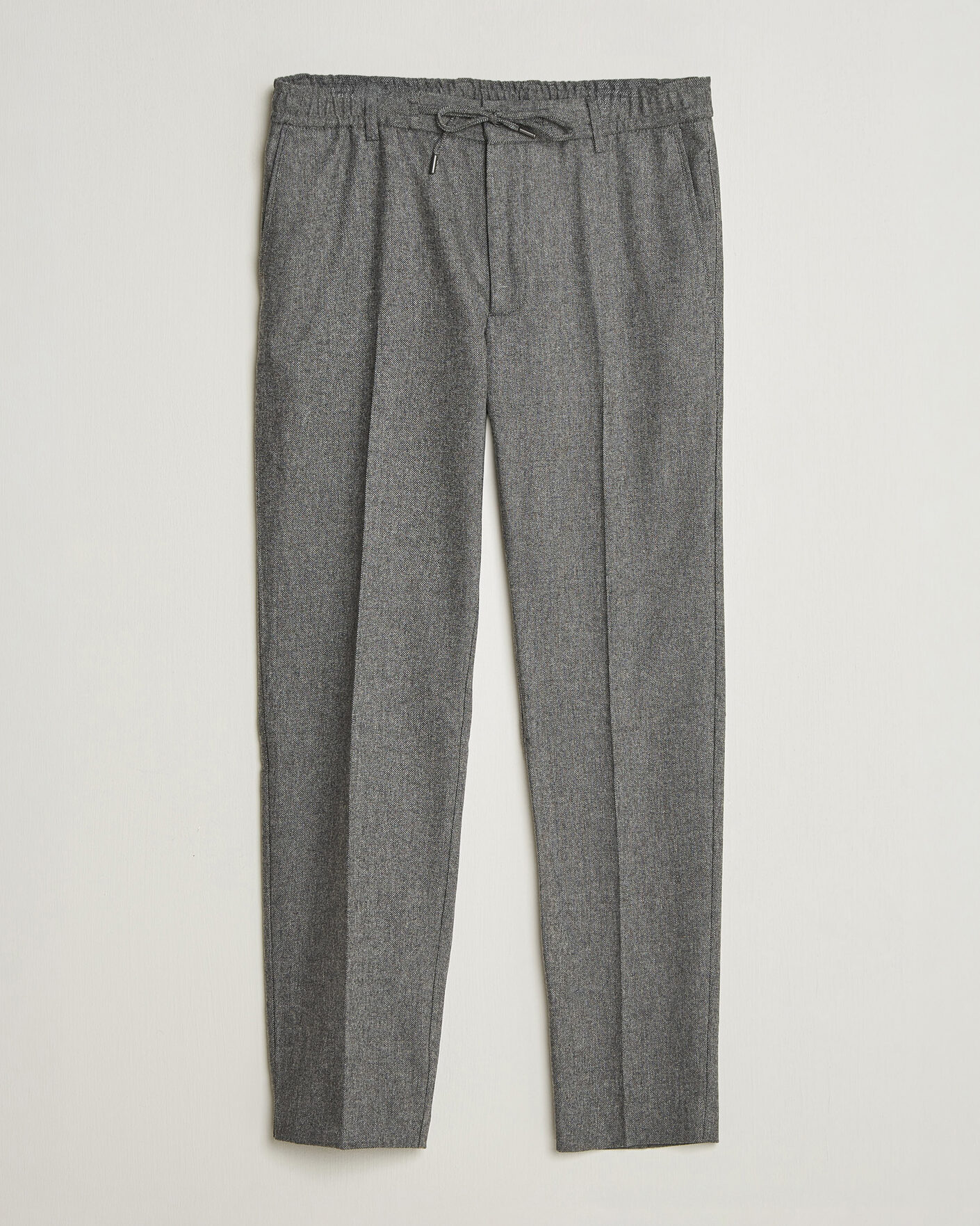 Homme | Pantalons | BOSS BLACK | Kane Brushed Drawstring Trousers Medium Grey
