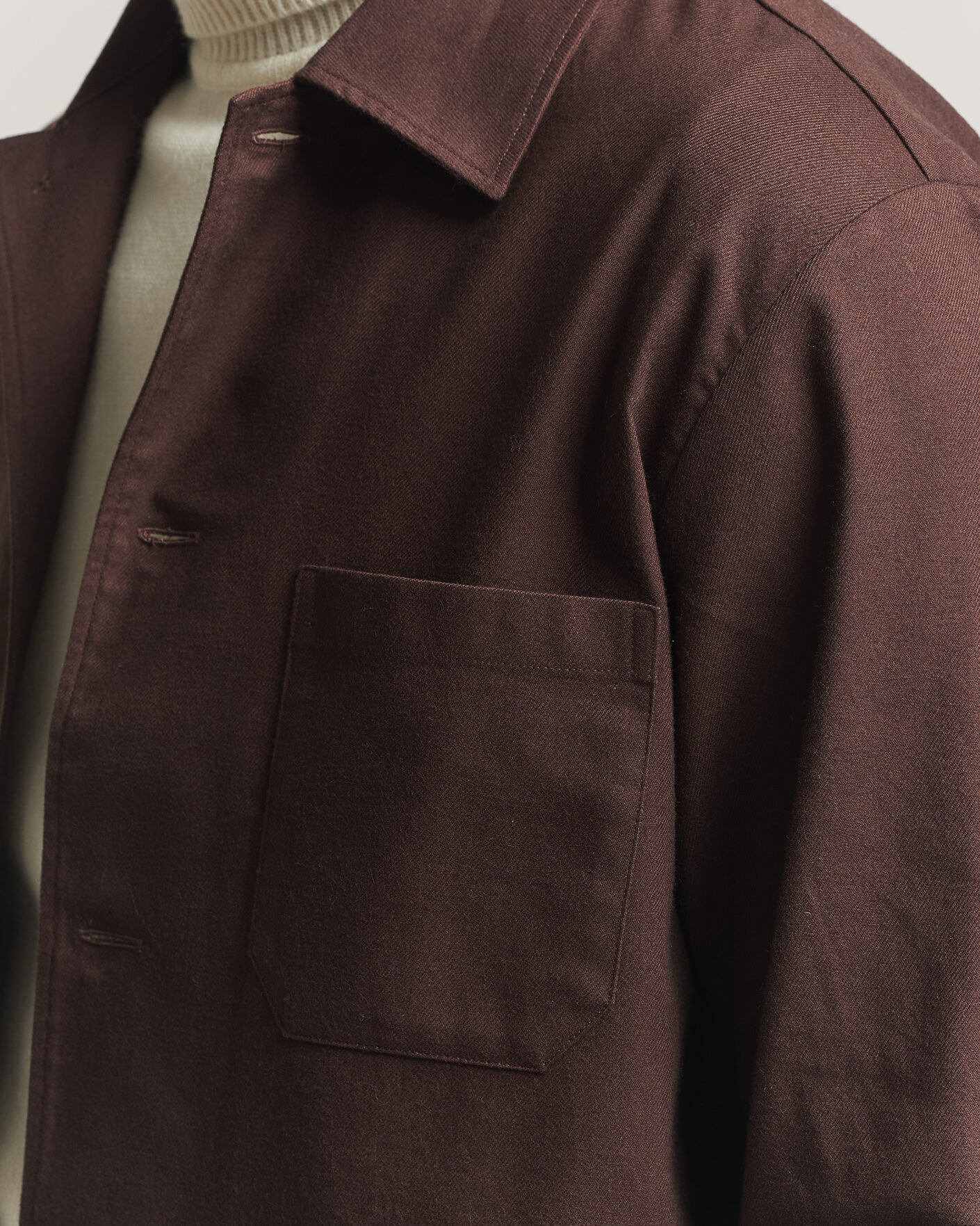 Homme | Chemises | BOSS BLACK | Cai Cotton Overshirt Dark Brown