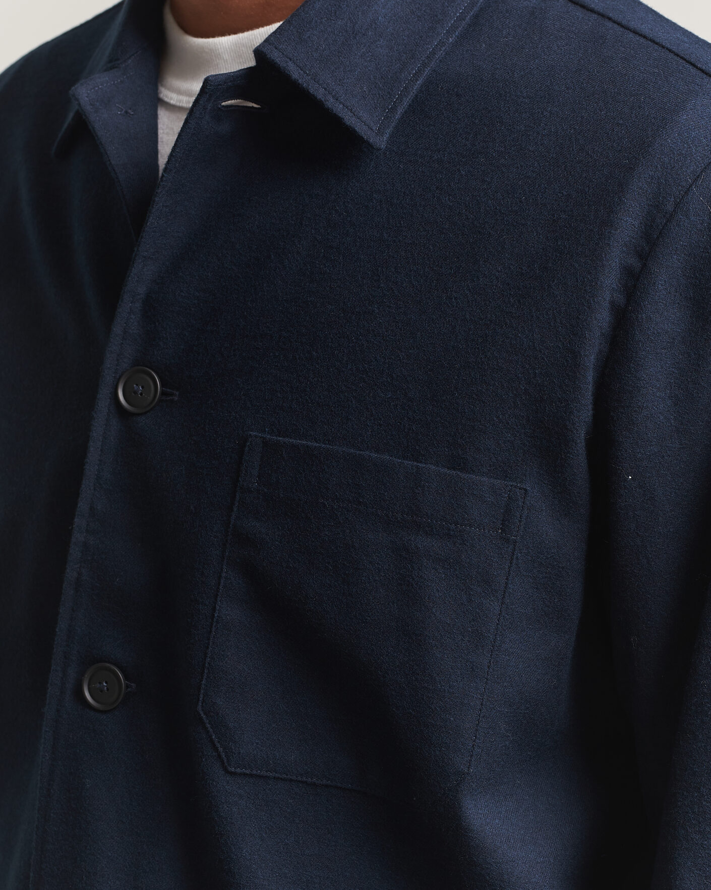 Homme | Chemises | BOSS BLACK | Cai Cotton Overshirt Dark Blue