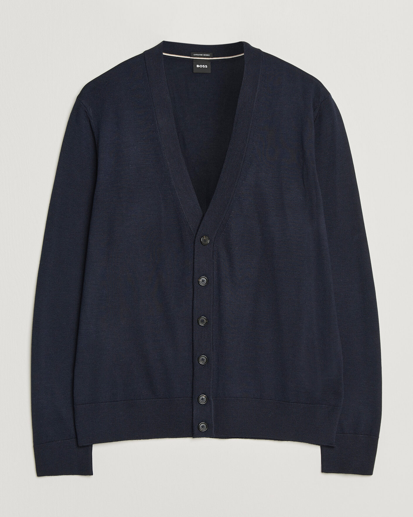 Homme | Pulls Et Tricots | BOSS BLACK | Mardon Wool Cardigan Dark Blue