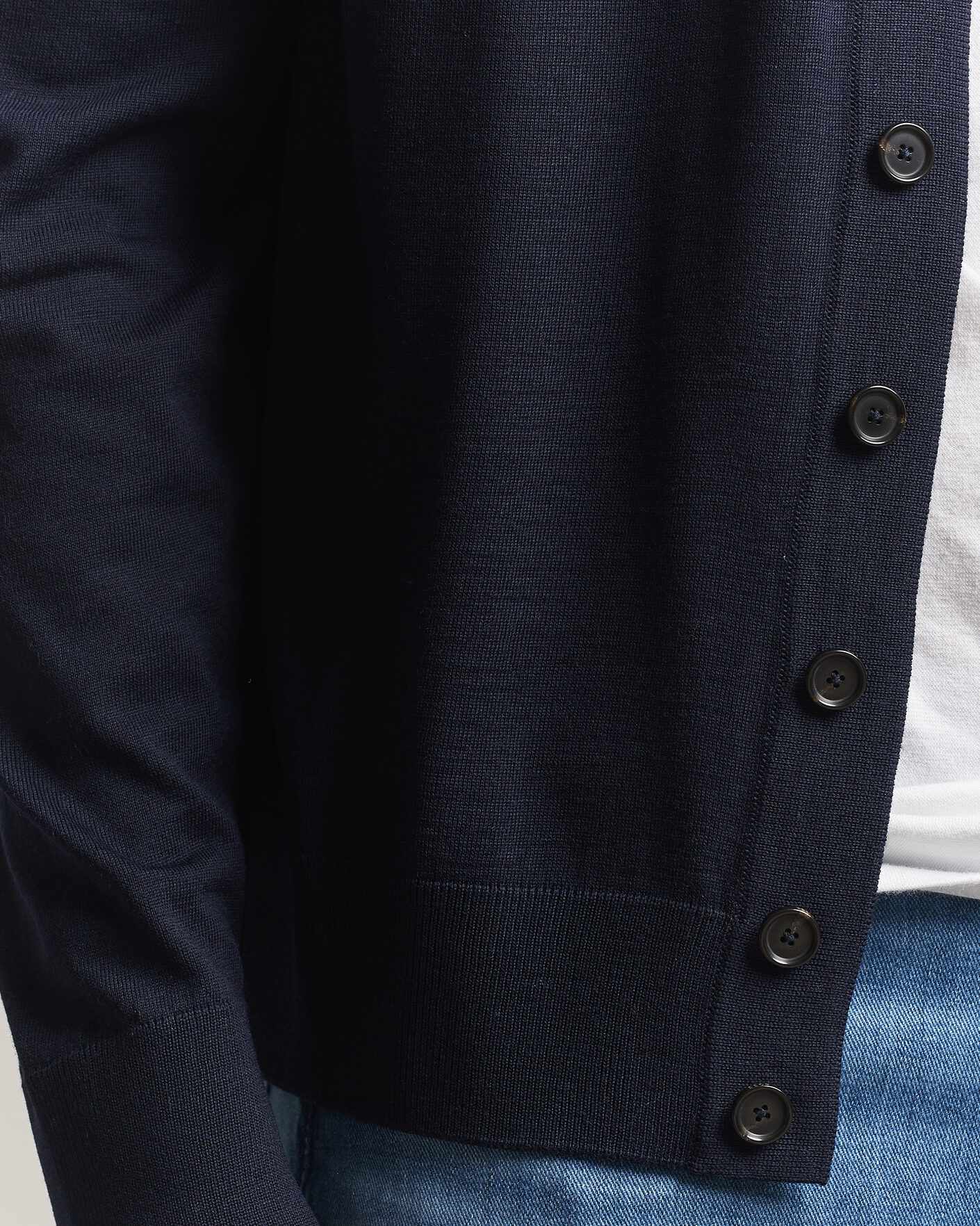 Homme | Pulls Et Tricots | BOSS BLACK | Mardon Wool Cardigan Dark Blue