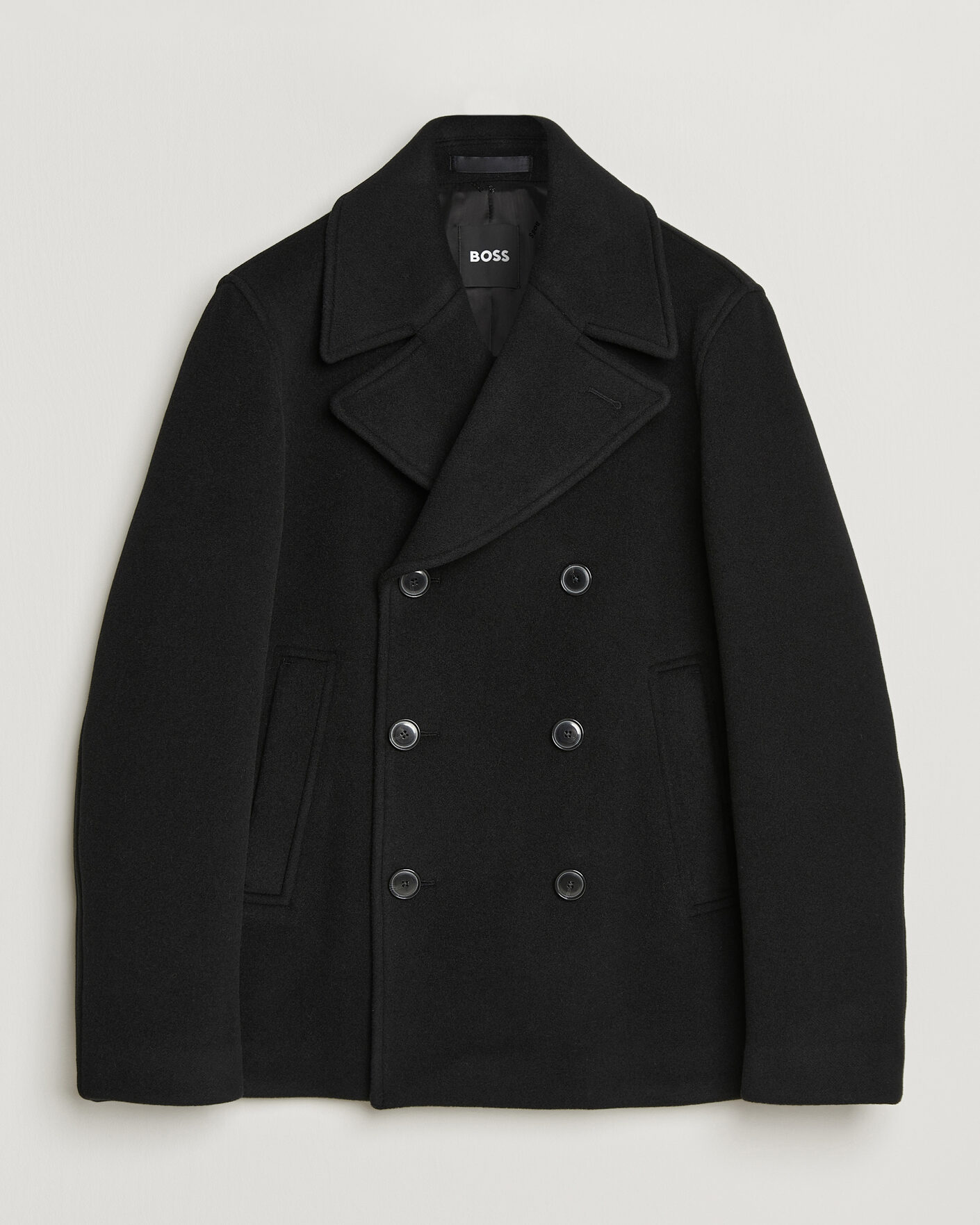 Homme | Manteaux Et Vestes | BOSS BLACK | Hyde Wool Peacoat Black