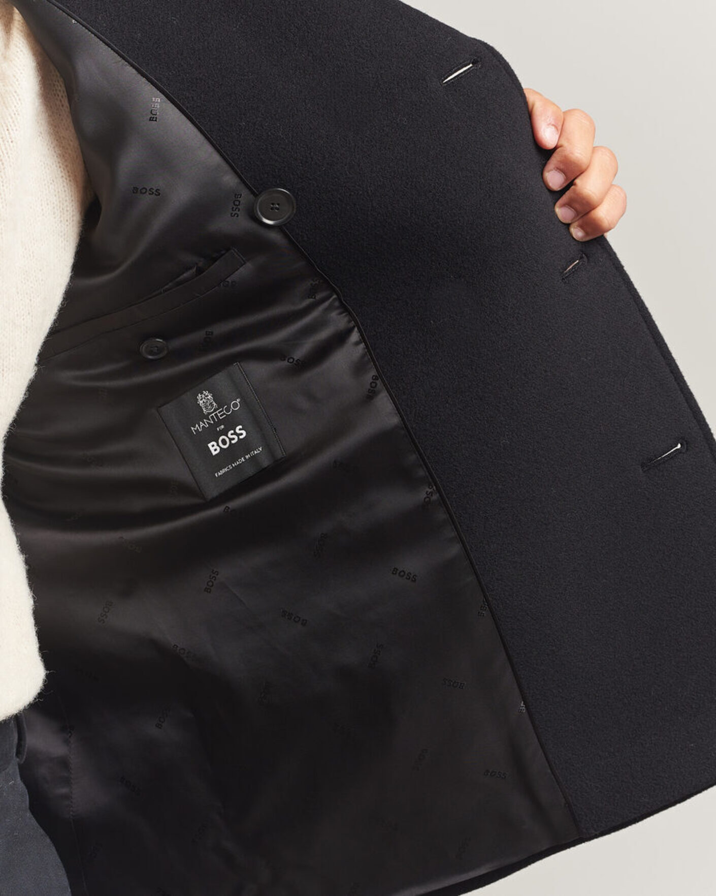 Homme | Manteaux Et Vestes | BOSS BLACK | Hyde Wool Peacoat Black