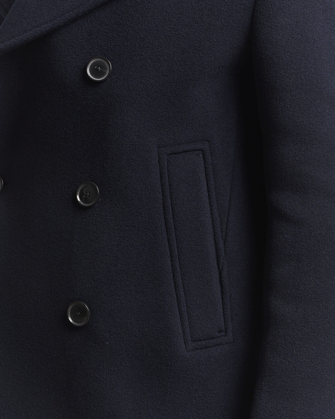 Homme | Manteaux Et Vestes | BOSS BLACK | Hyde Wool Peacoat Dark Blue