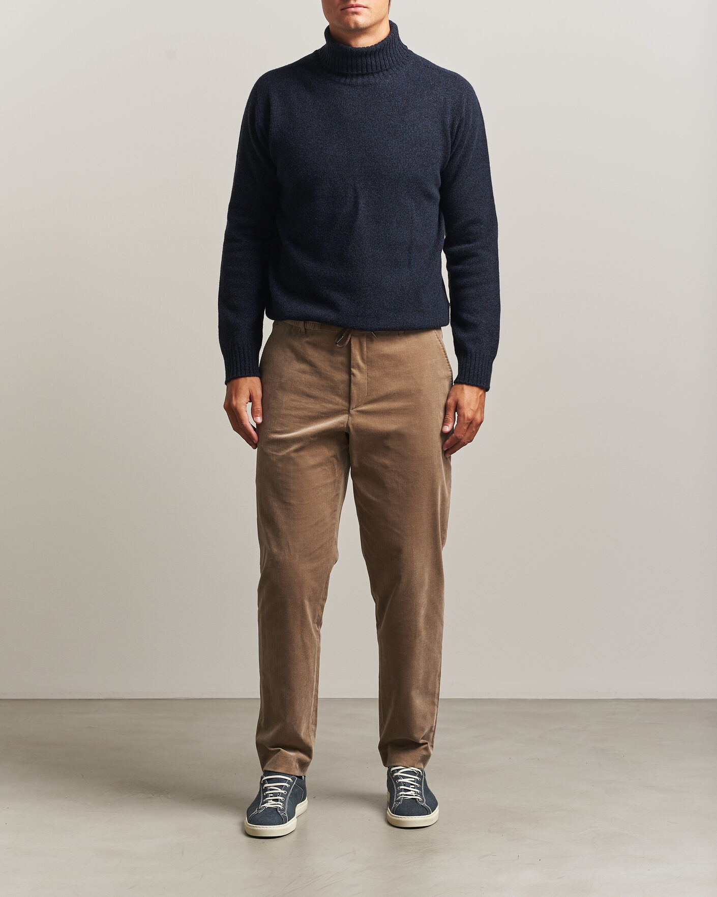 Homme | Pantalons | BOSS BLACK | Perin Corduroy Drawstring Trousers Open Brown