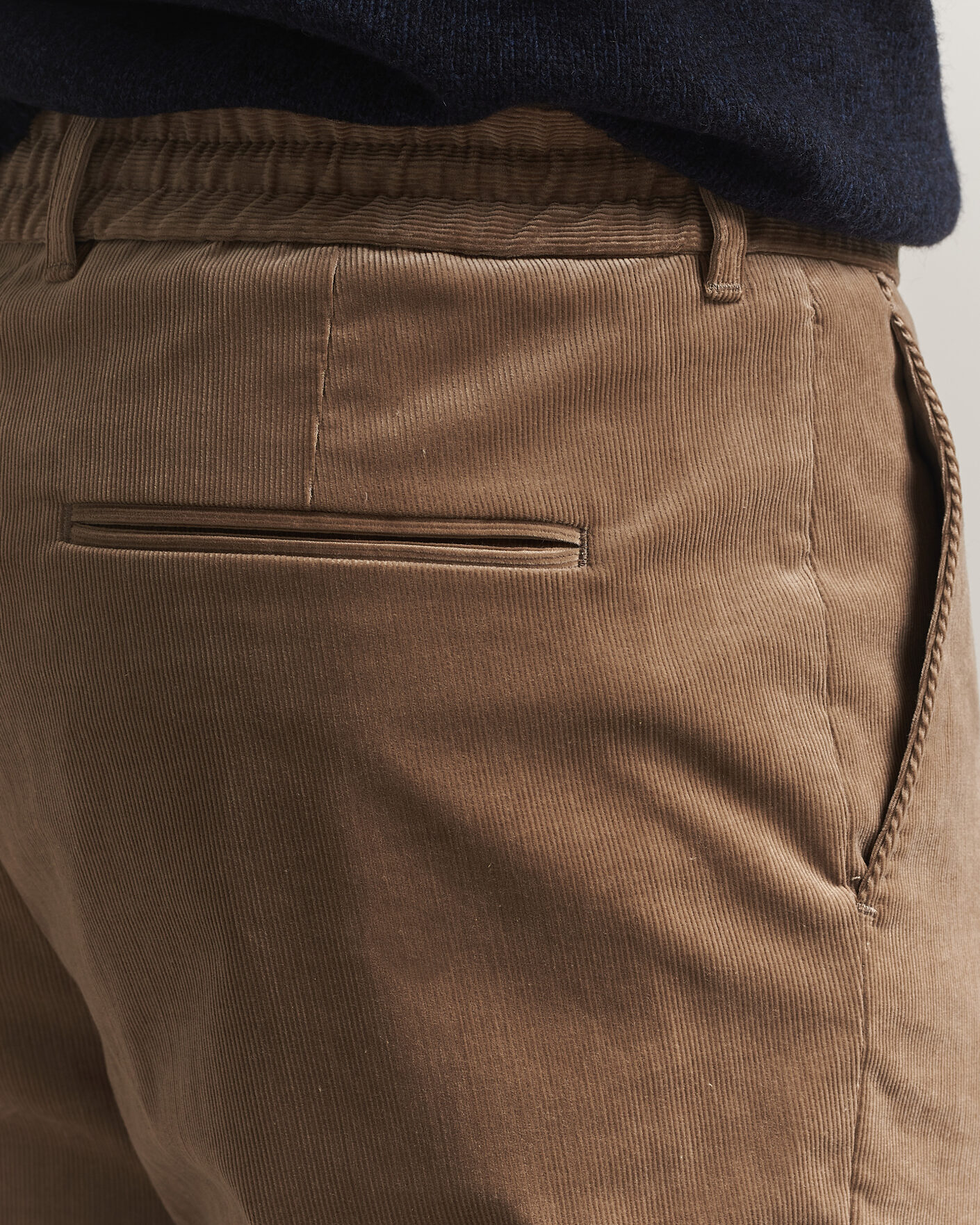Homme | Pantalons | BOSS BLACK | Perin Corduroy Drawstring Trousers Open Brown