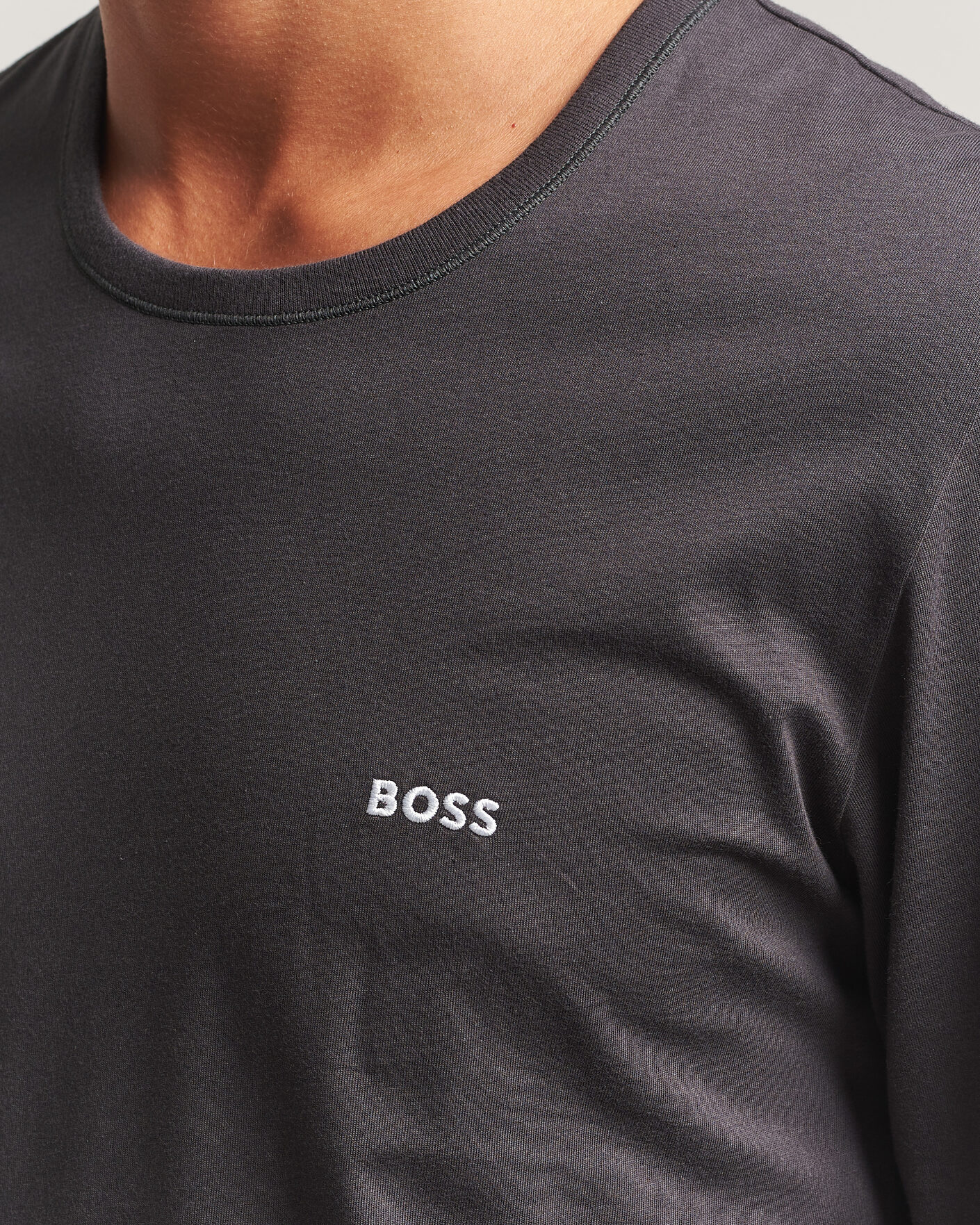 Homme | T-shirts | BOSS BLACK | 3-Pack Long Sleeve T-Shirt Blue/Navy/Grey