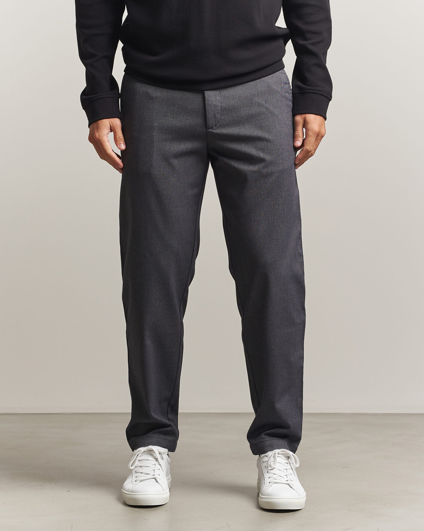 Homme | Pantalons | BOSS ORANGE | Tapered Fit Drawstring Chino Dark Grey