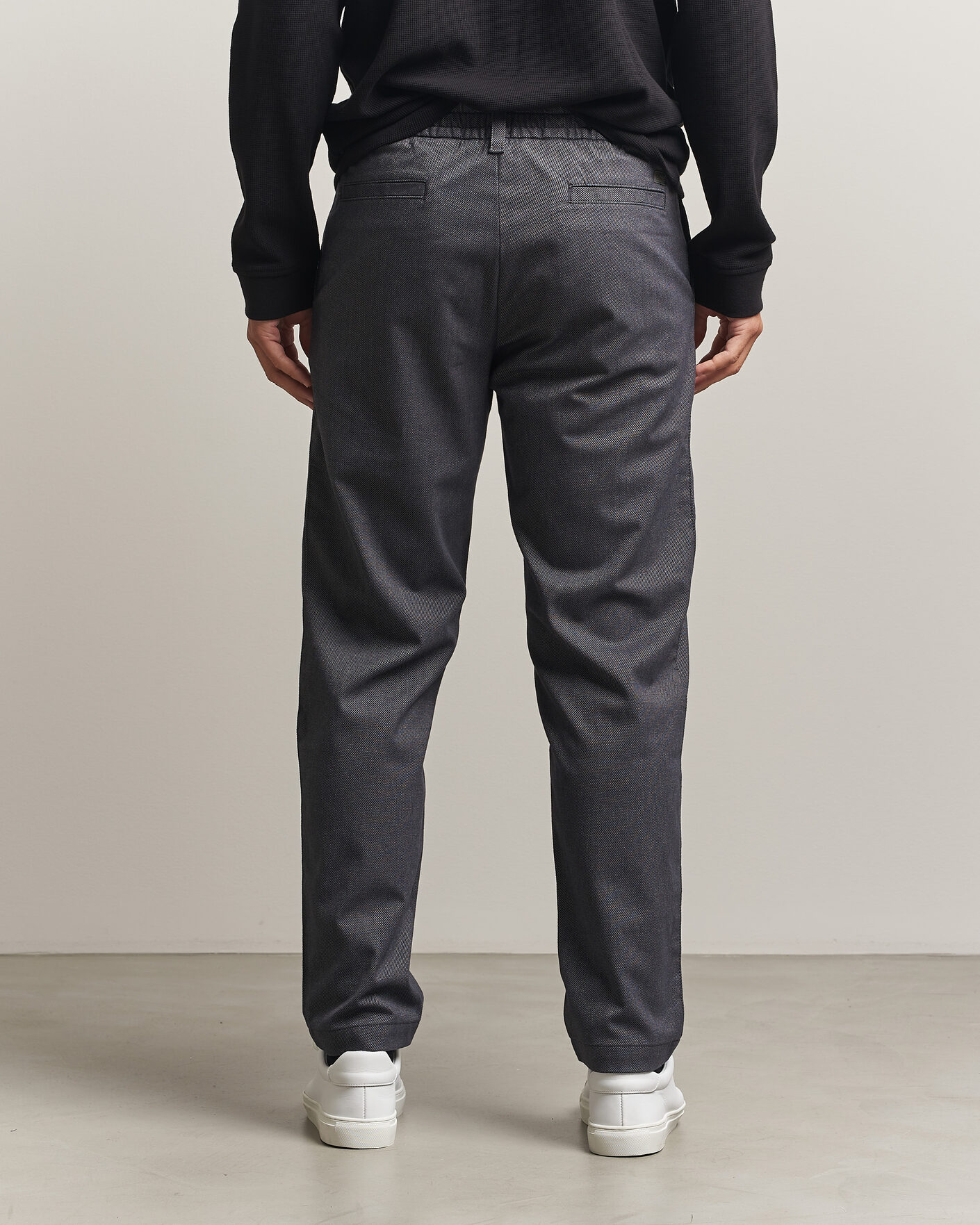 Homme | Pantalons | BOSS ORANGE | Tapered Fit Drawstring Chino Dark Grey