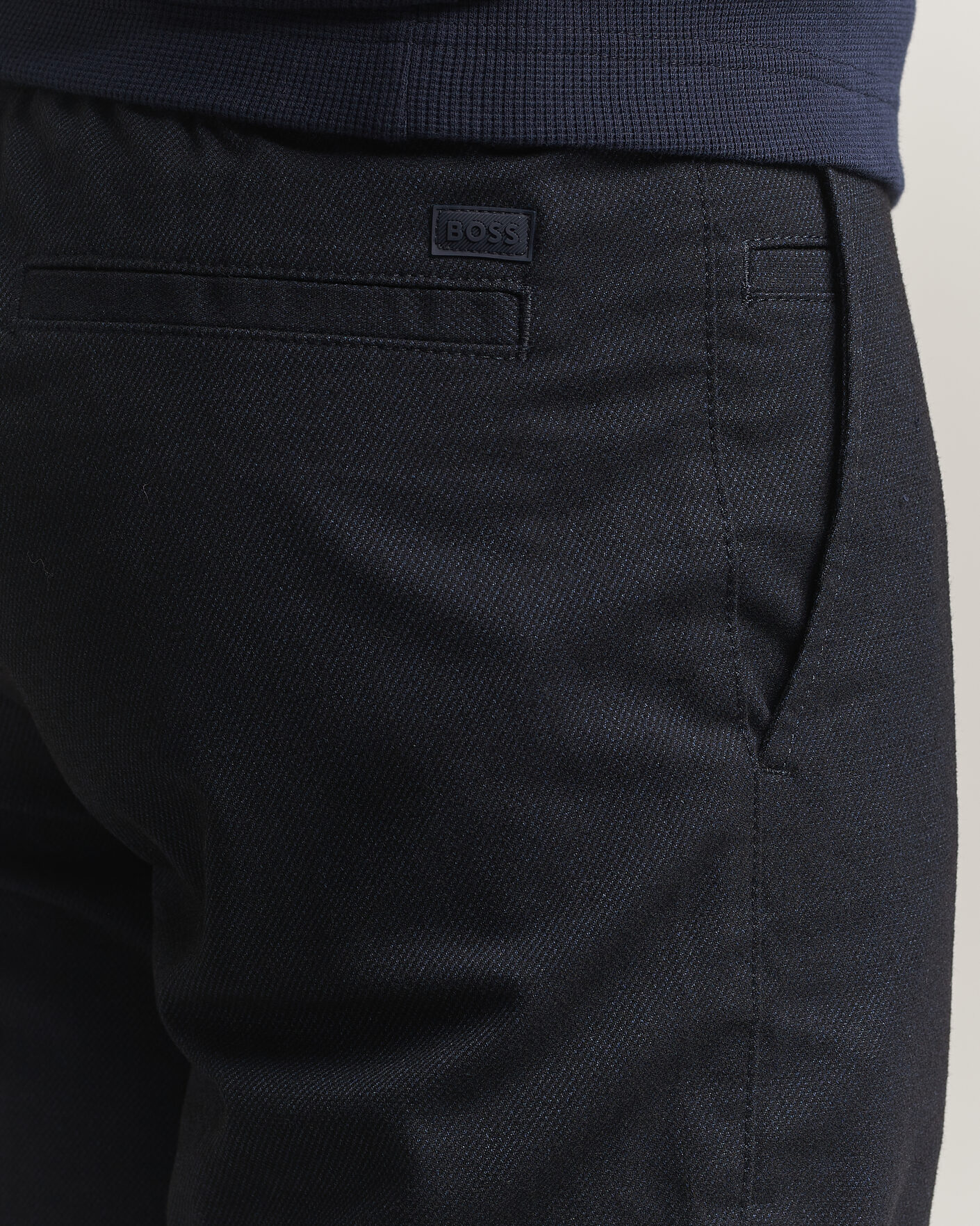 Homme | Pantalons | BOSS ORANGE | Tapered Fit Drawstring Chino Dark Blue
