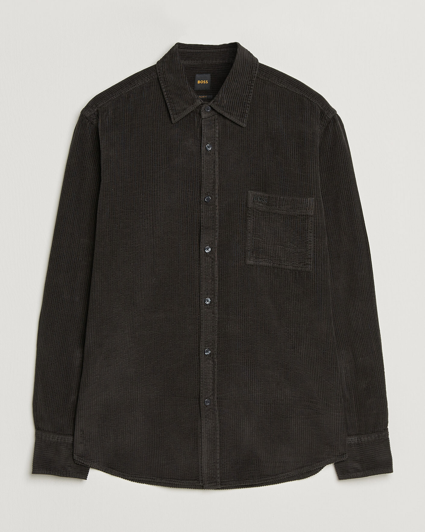 Homme | Chemises | BOSS ORANGE | Relegant Corduroy Shirt Black