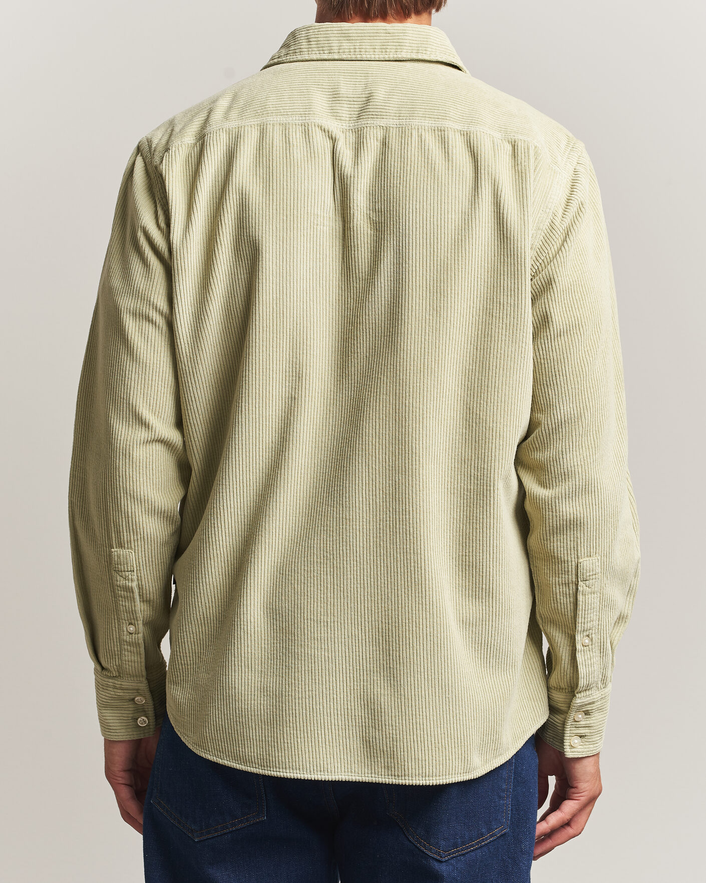 Homme | Chemises | BOSS ORANGE | Relegant Corduroy Shirt Open Green