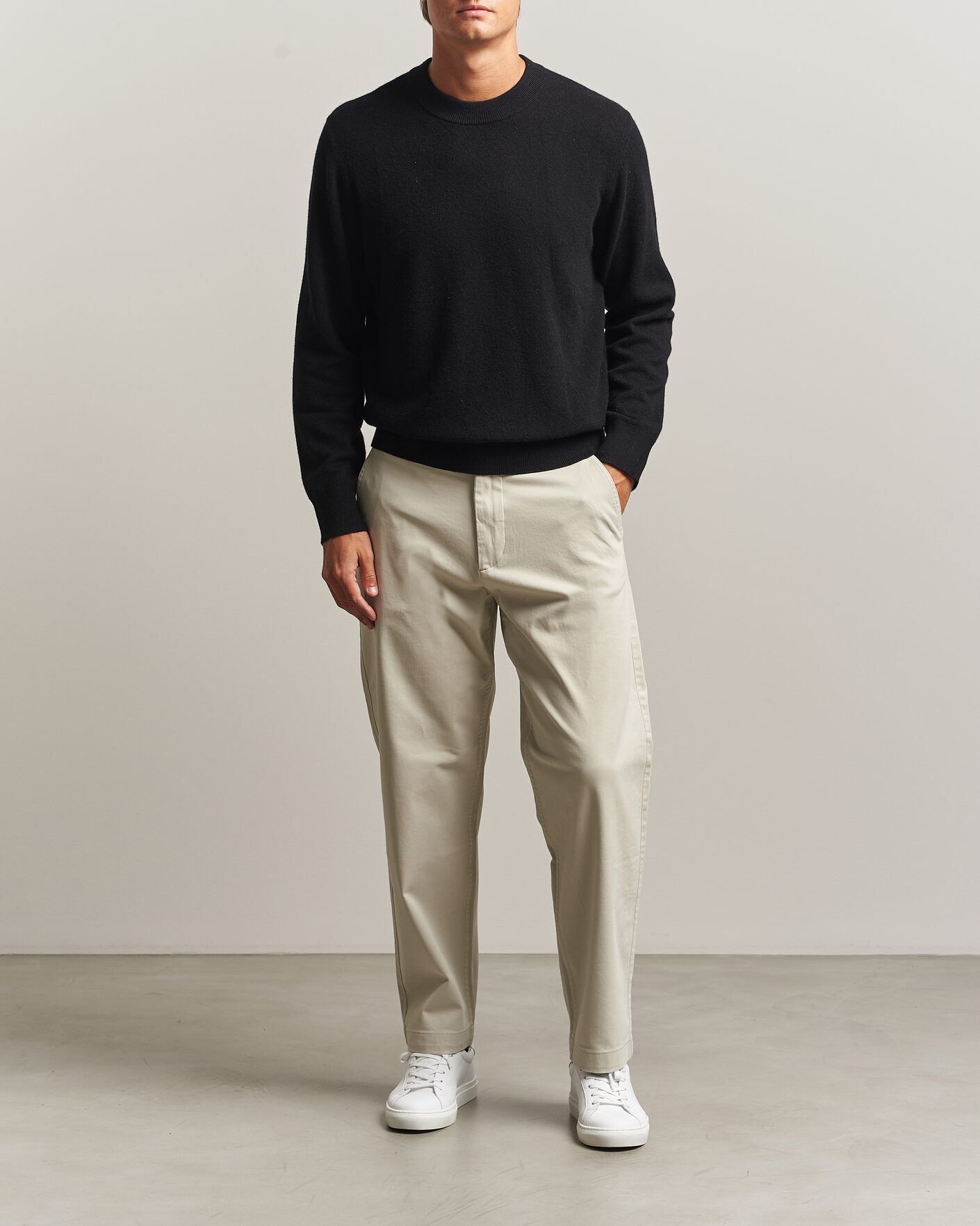 Homme | Pantalons | BOSS ORANGE | Cotton Chino Light Beige