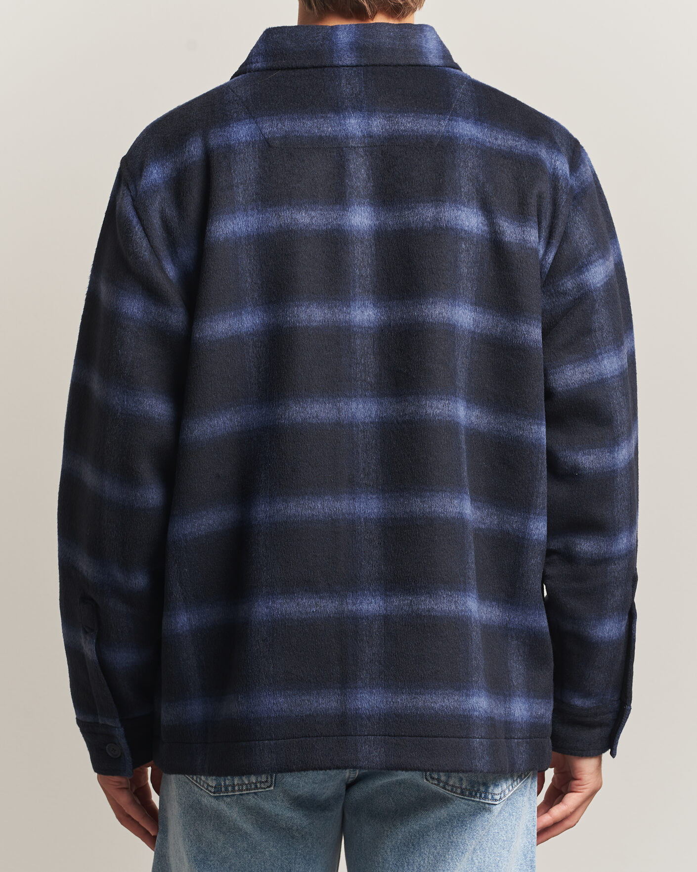 Homme | Manteaux Et Vestes | BOSS ORANGE | Losky Flannel Checked Overshirt Dark Blue