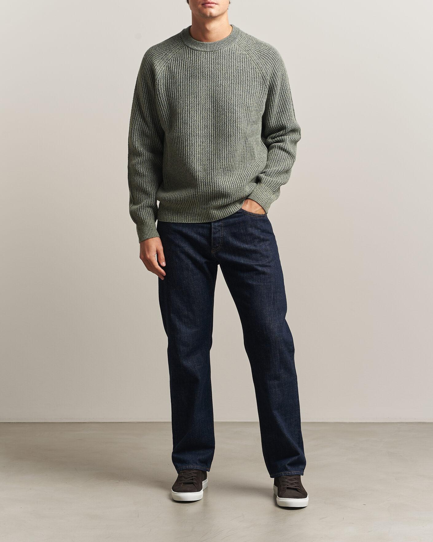 Homme | Pulls Et Tricots | BOSS ORANGE | Kepler Wool Knitted Sweater Open Green