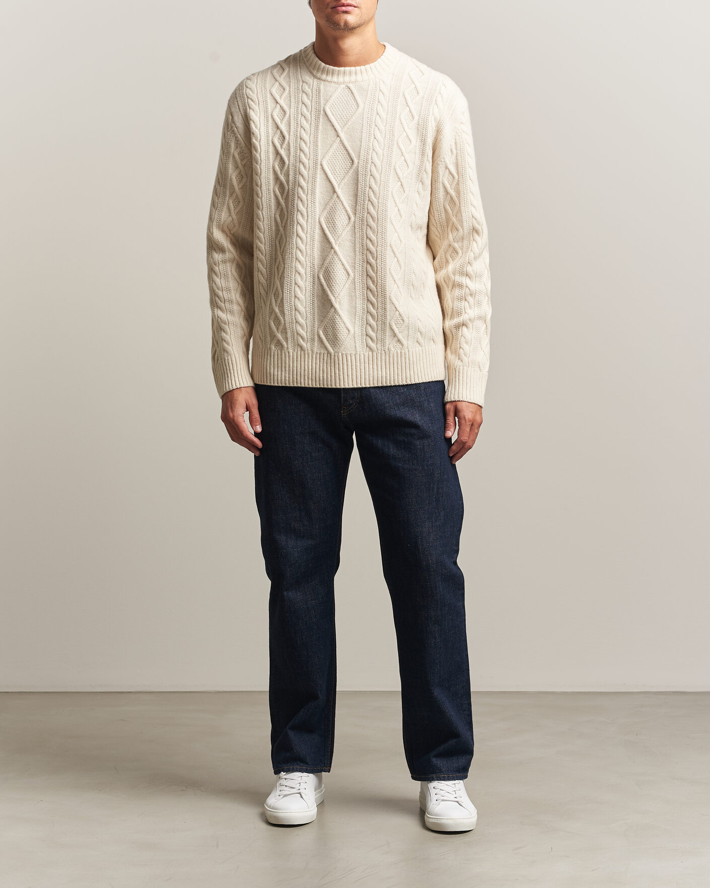 Homme | Pulls Et Tricots | BOSS ORANGE | Atreccio Wool Structured Knitted Sweater Open White