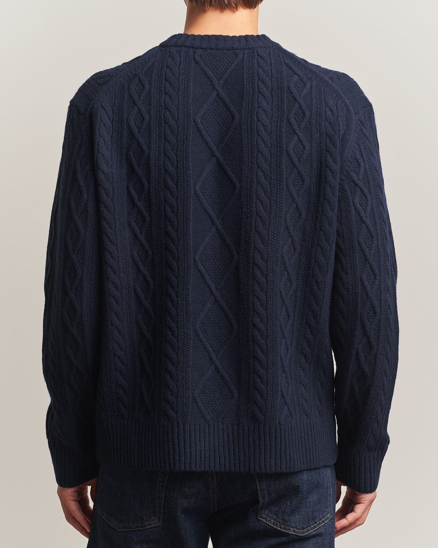 Homme | Pulls Et Tricots | BOSS ORANGE | Atreccio Wool Structured Knitted Sweater Dark Blue