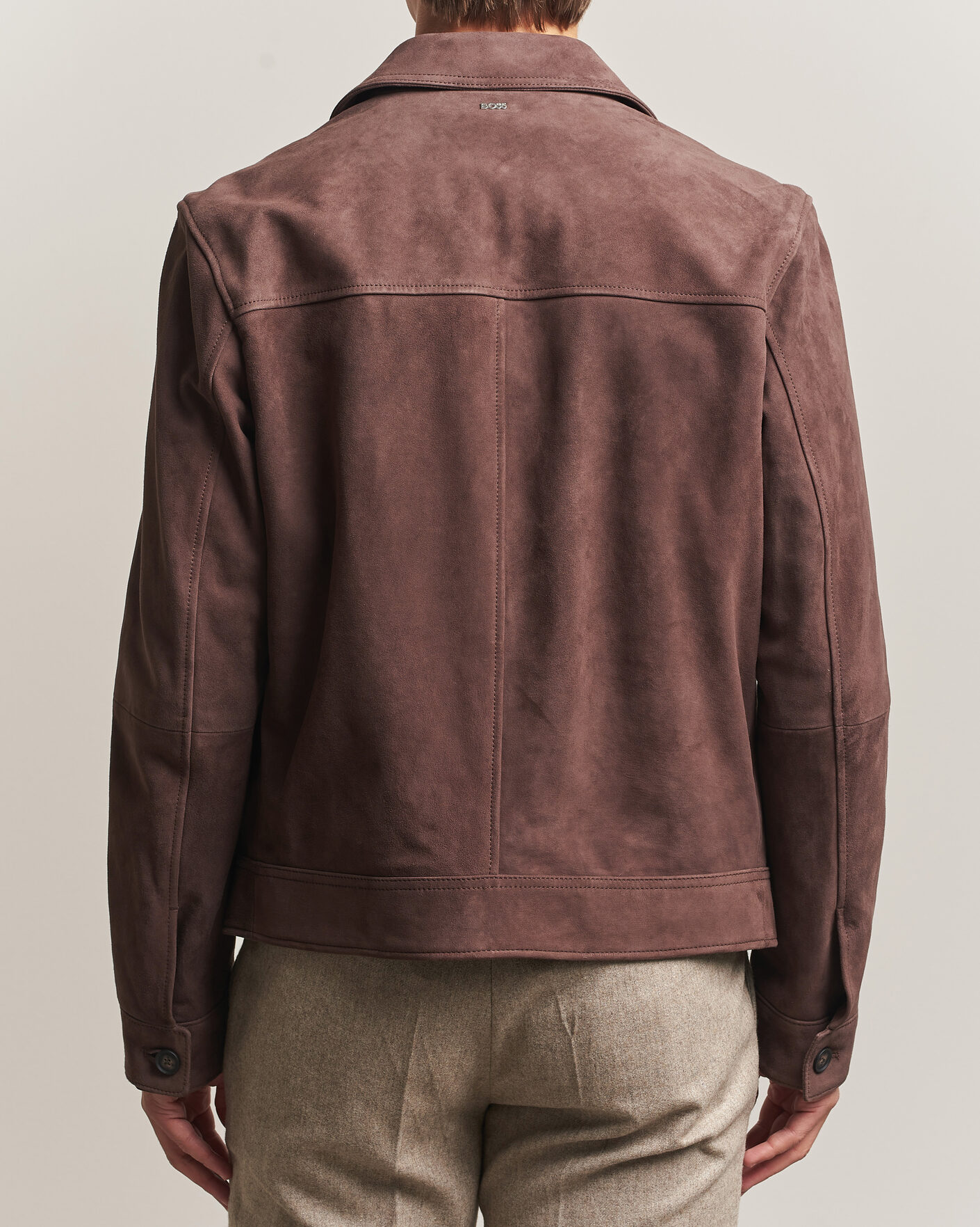 Homme | Manteaux Et Vestes | BOSS BLACK | Malbano Suede Jacket Dark Brown
