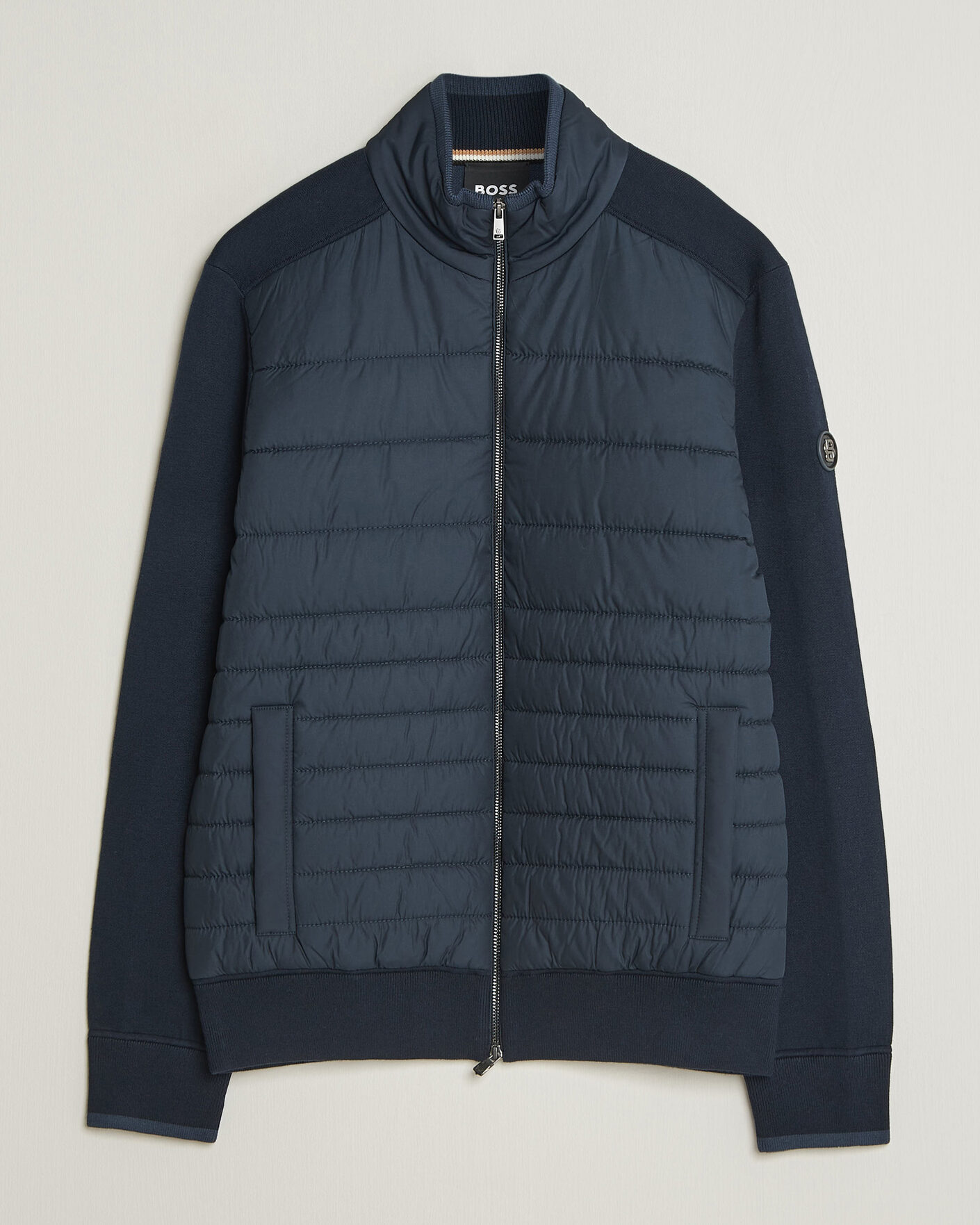 Homme | Manteaux Et Vestes | BOSS BLACK | Facente Hybrid Jacket Dark Blue
