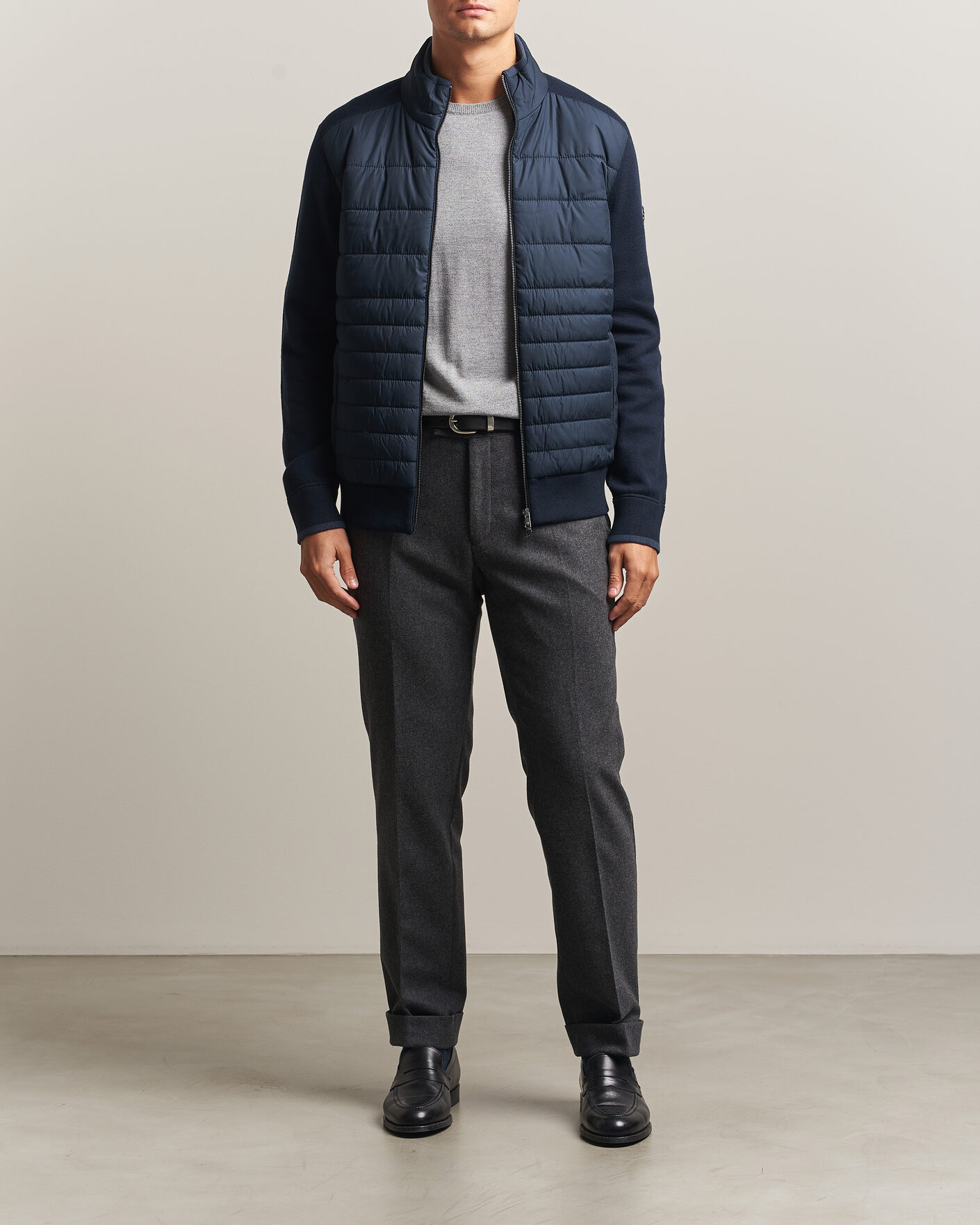 Homme | Manteaux Et Vestes | BOSS BLACK | Facente Hybrid Jacket Dark Blue