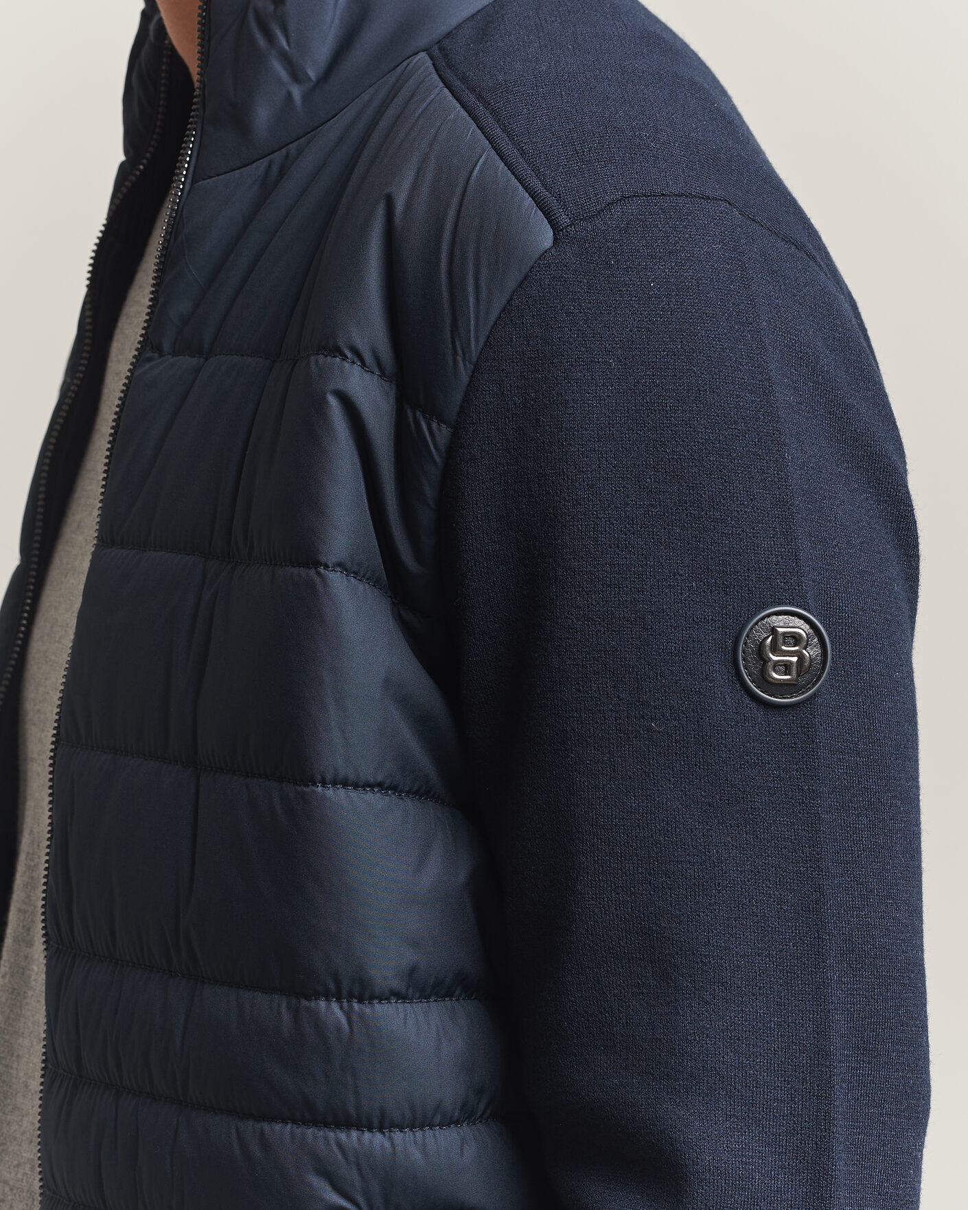 Homme | Manteaux Et Vestes | BOSS BLACK | Facente Hybrid Jacket Dark Blue
