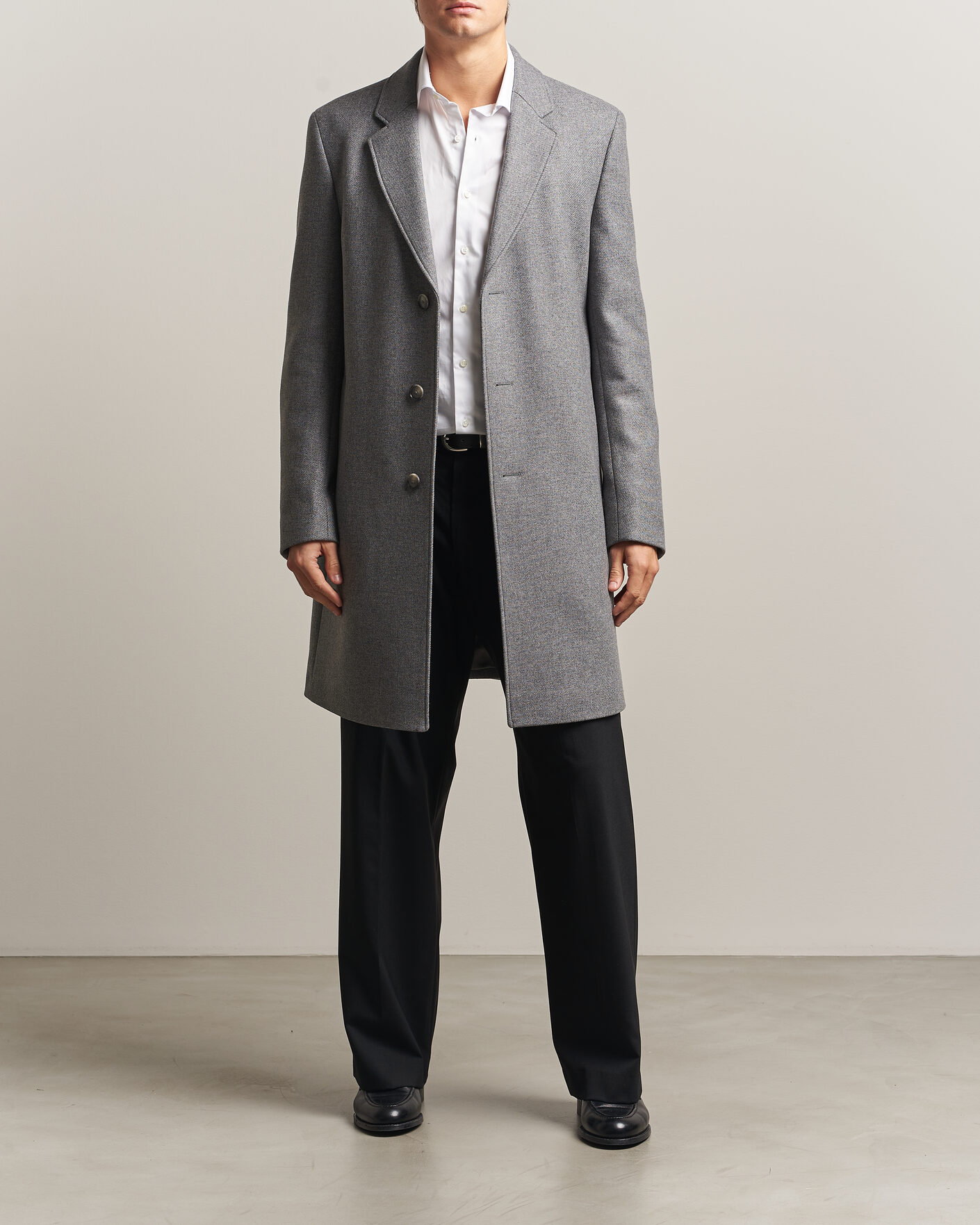 Homme | Manteaux Et Vestes | BOSS BLACK | Hyde Wool Coat Medium Grey