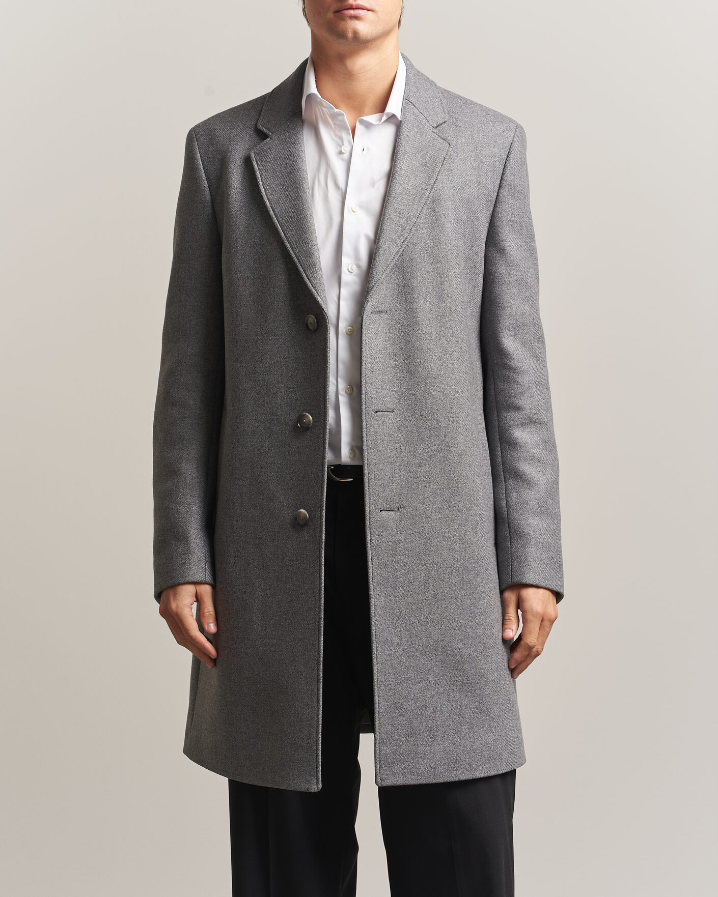 Homme | Manteaux Et Vestes | BOSS BLACK | Hyde Wool Coat Medium Grey
