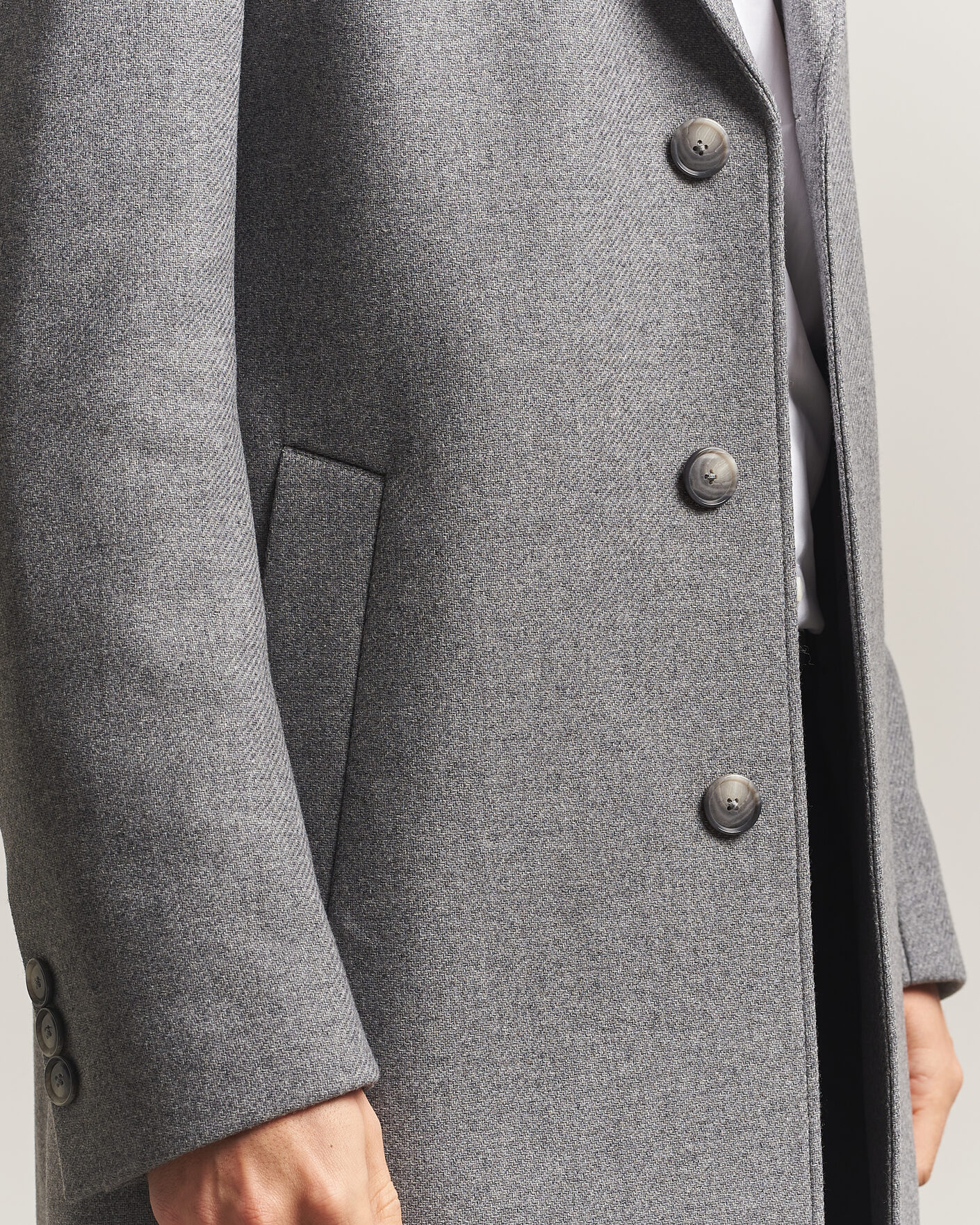 Homme | Manteaux Et Vestes | BOSS BLACK | Hyde Wool Coat Medium Grey