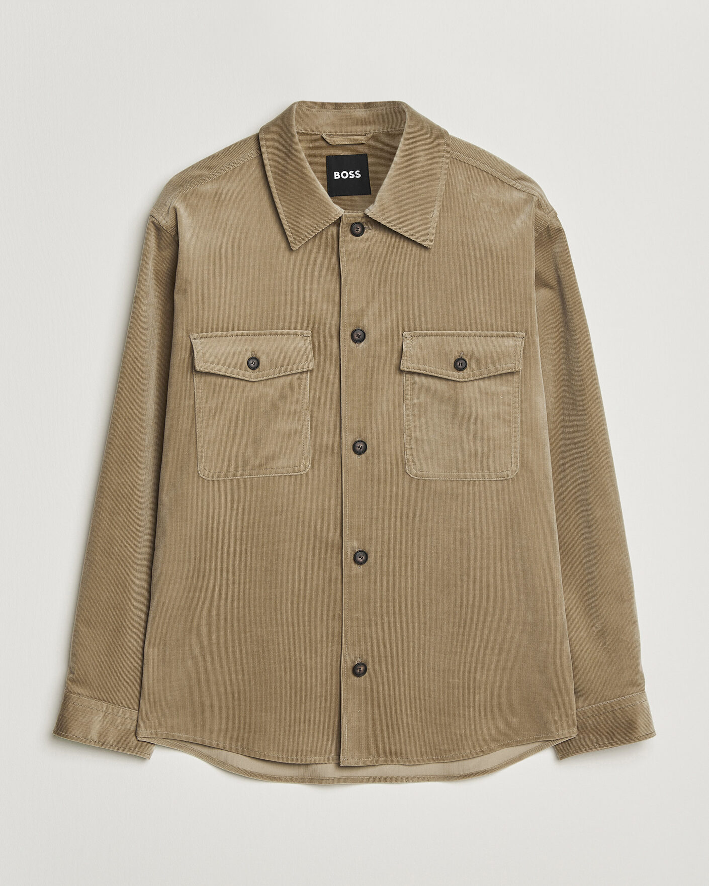 Homme | Chemises | BOSS BLACK | Carper Corduroy Overshirt Open Brown