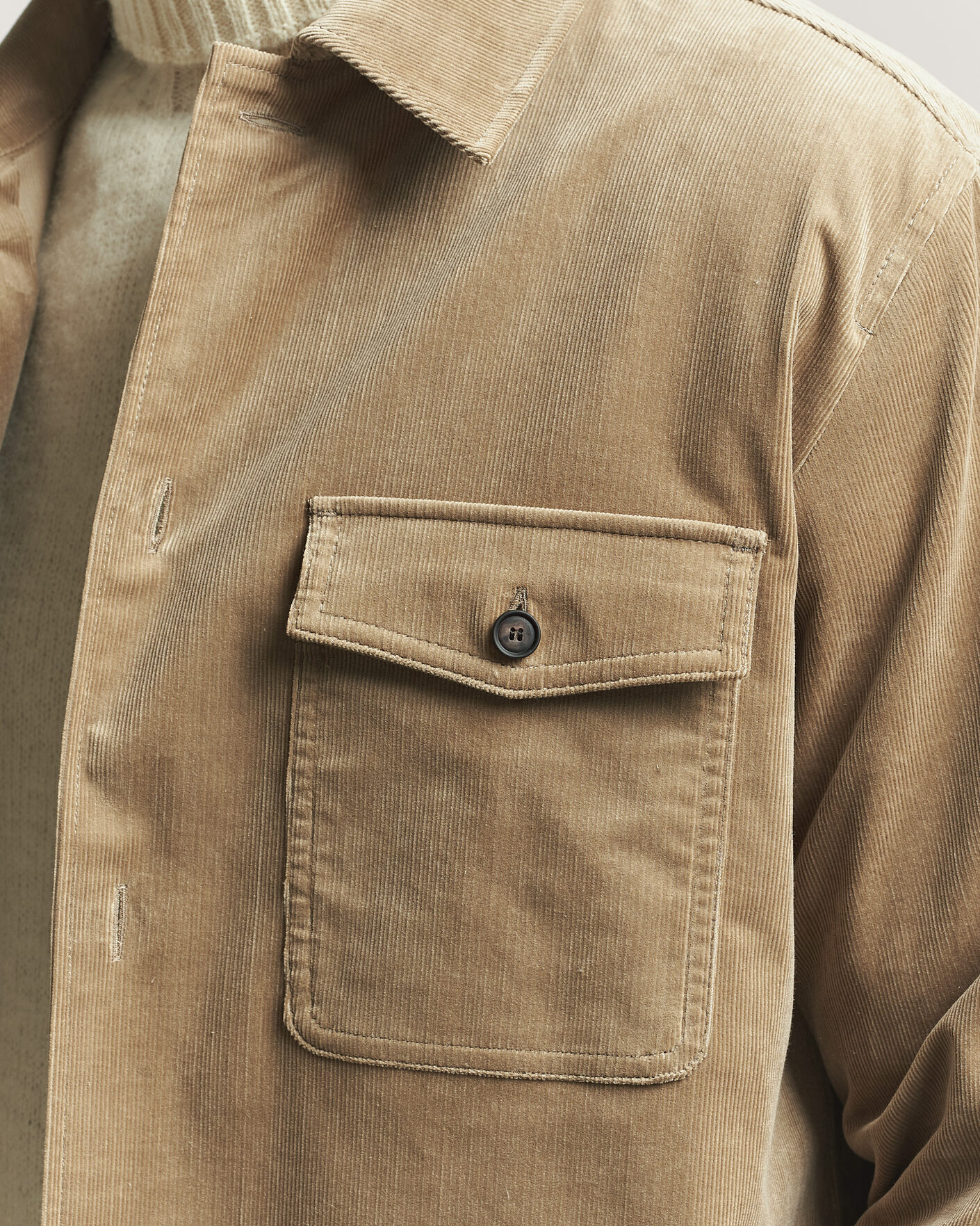 Homme | Chemises | BOSS BLACK | Carper Corduroy Overshirt Open Brown