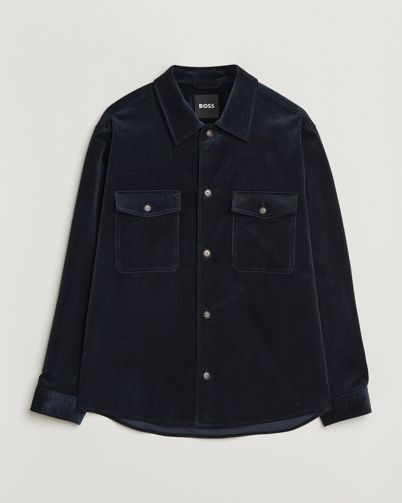 Homme | Chemises | BOSS BLACK | Carper Corduroy Overshirt Dark Blue