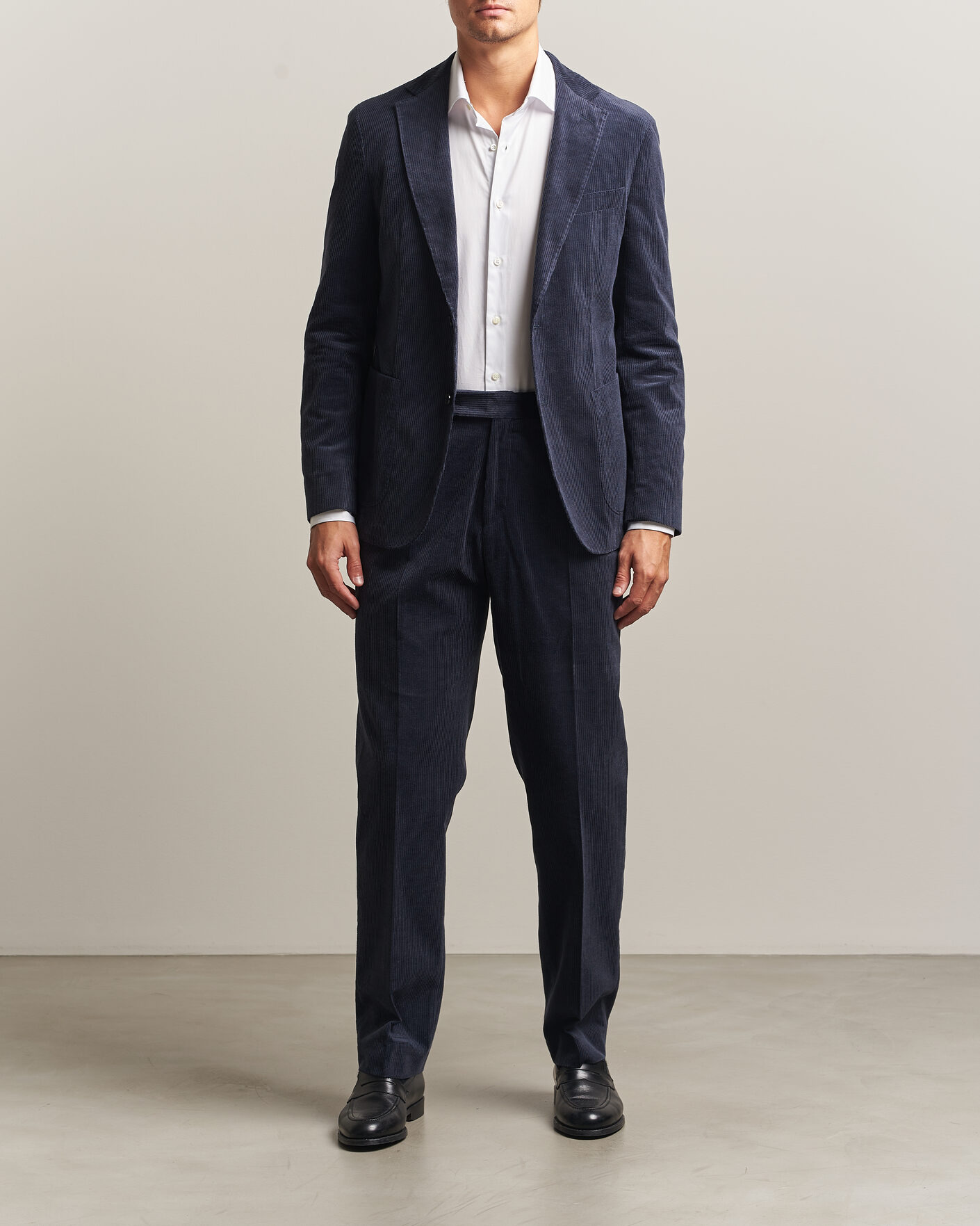 Homme | Blazers | BOSS BLACK | Hanry Corduroy Suit Blazer Open Blue