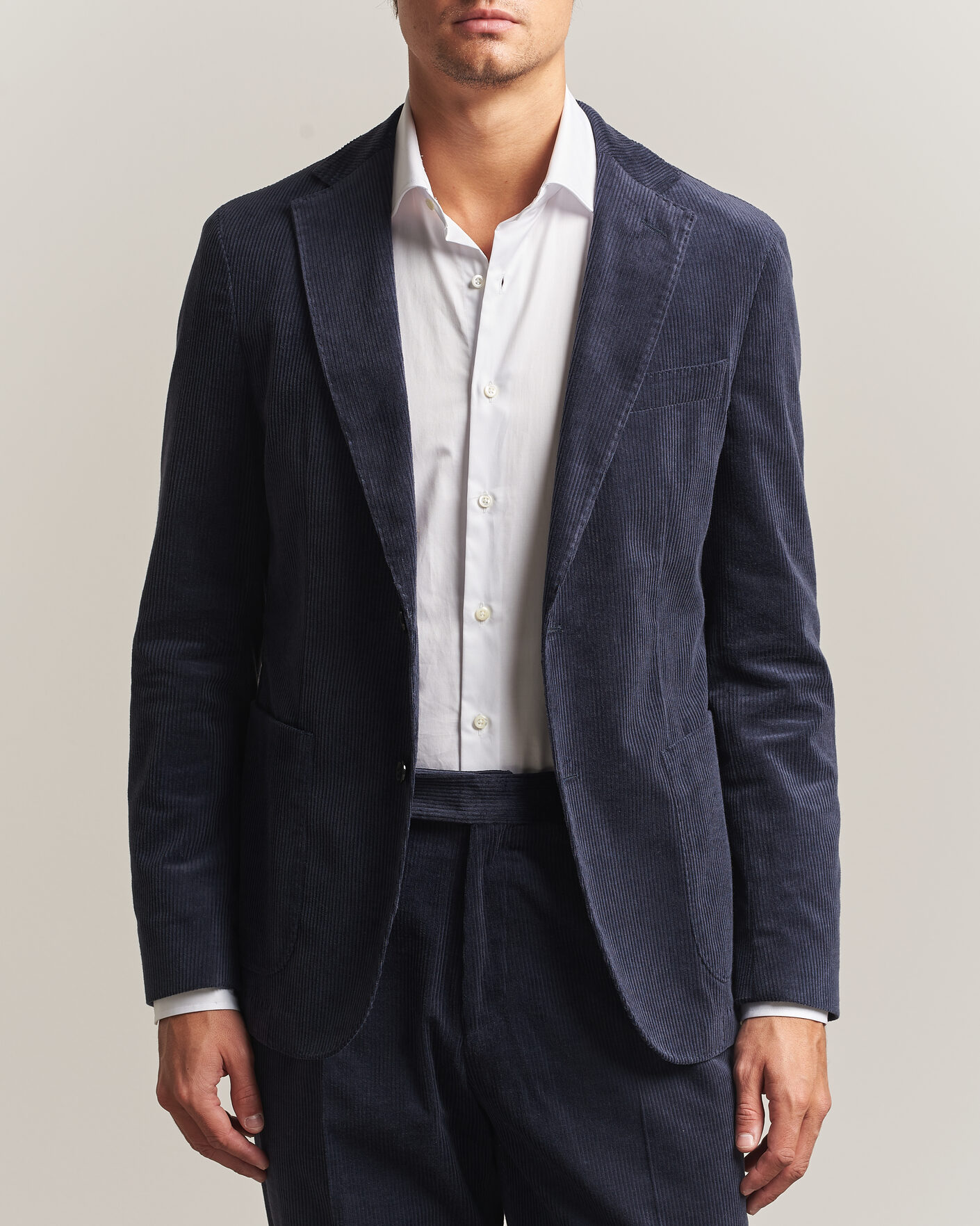 Homme | Blazers | BOSS BLACK | Hanry Corduroy Suit Blazer Open Blue