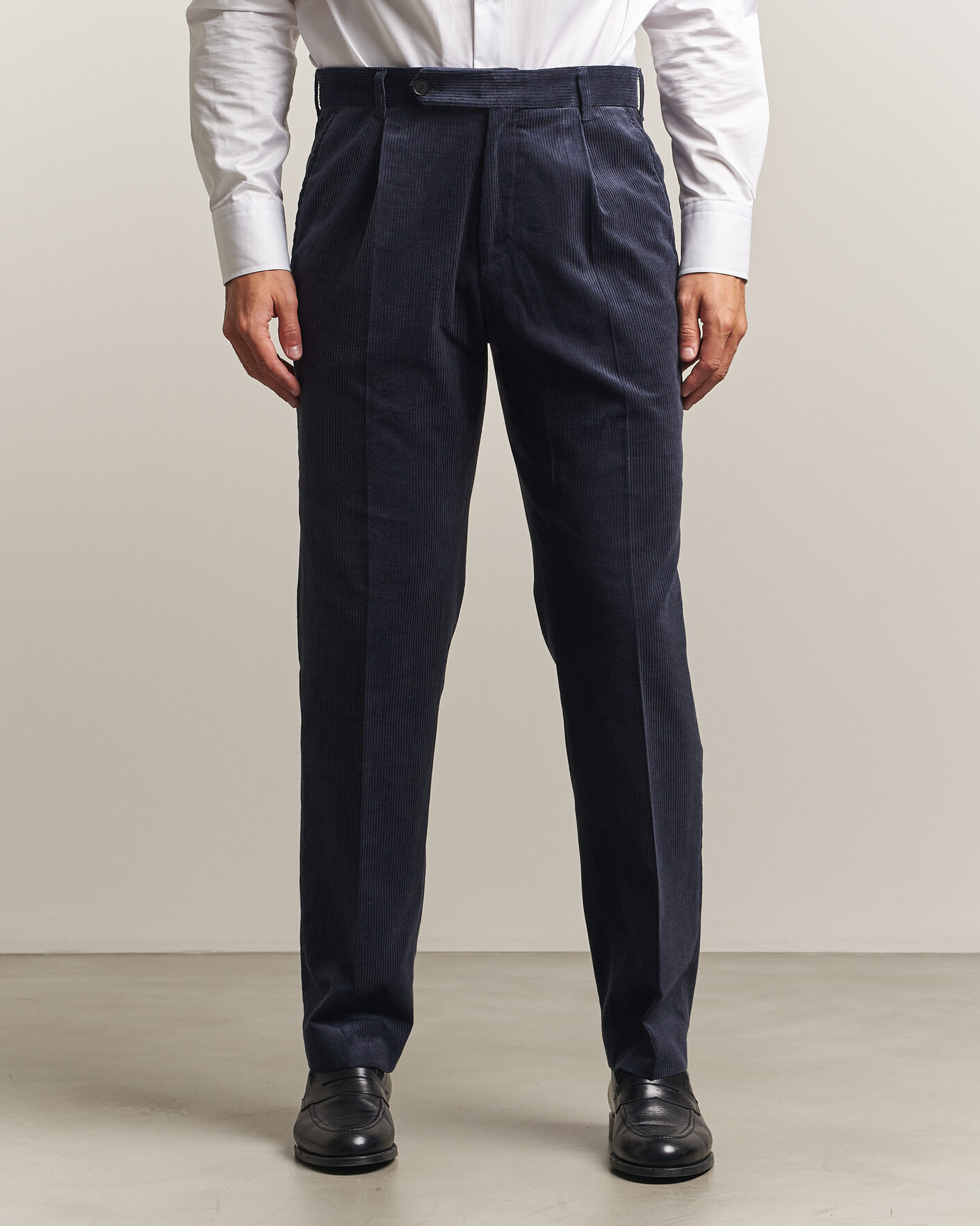Homme | Pantalons | BOSS BLACK | Perino Corduroy Suit Trousers Open Blue